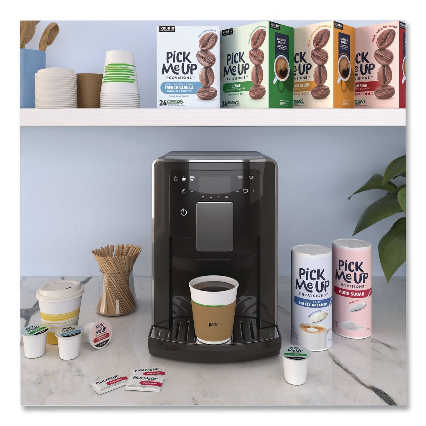 Pick Me Up Provisions™ Pure Sugar, 20 oz Canister, 3/Pack (PIEPM62433)