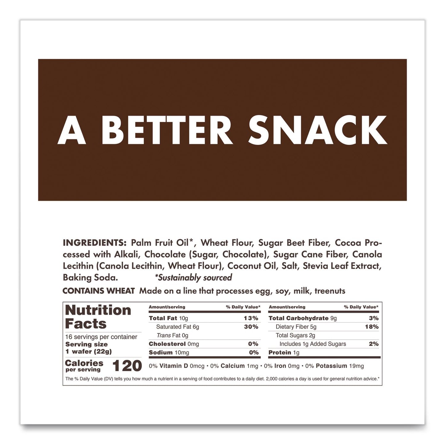 Rip Van® Wafers, Dark Chocolate, 0.78 oz Packet, 16/Box (RIPRVW70520)