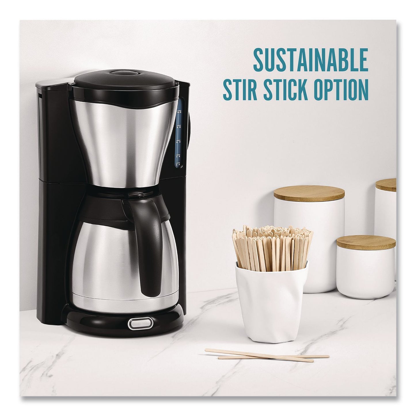 Perk™ Wood Stirrer, 7", 1,000/Pack (PRKPK62345)