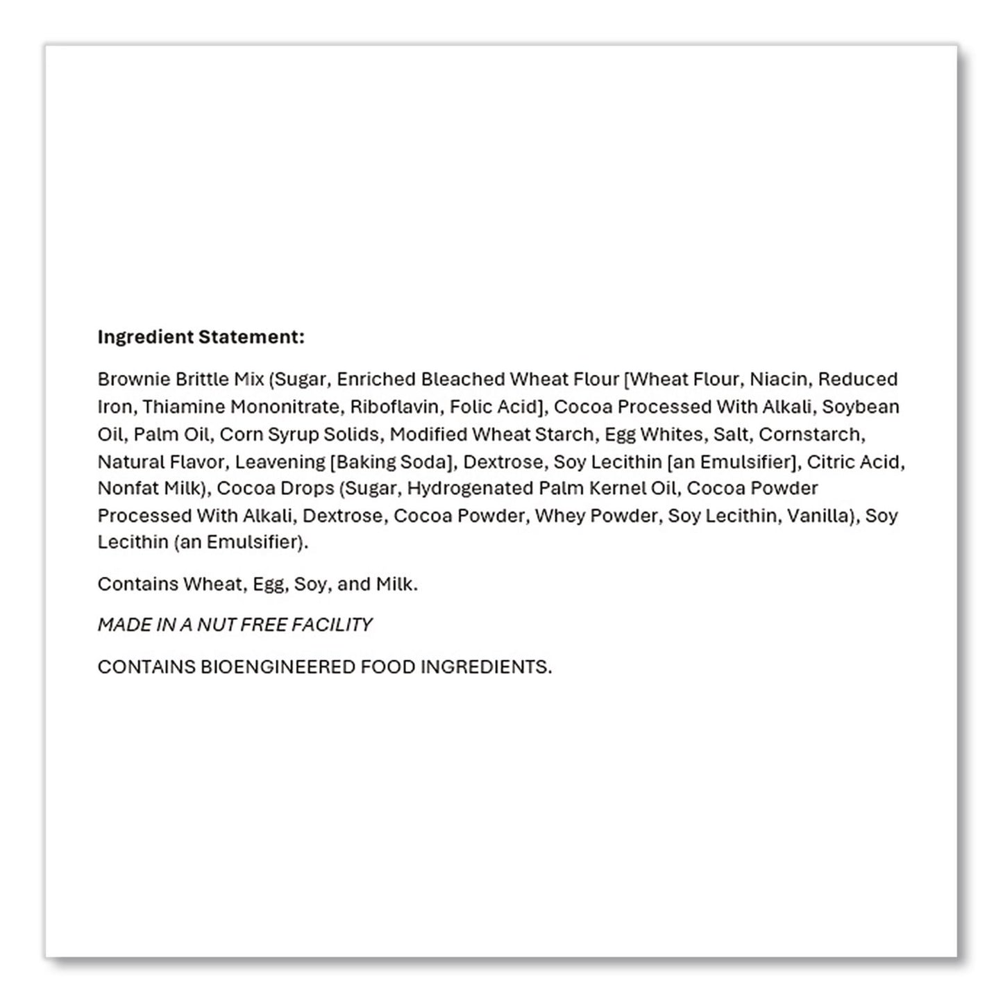 Sheila G’s™ Brownie Brittle™ Chocolate Chip Crisps, 2 oz Bag, 24/Carton (SHASGB01122)