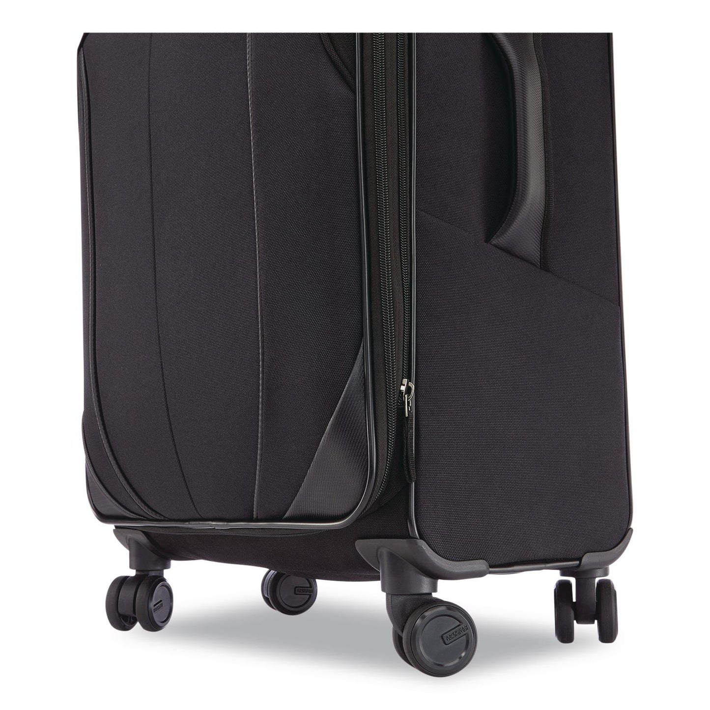 AMERICAN TOURISTER 4 KIX 2.0 Softside Spinner Suitcase, 14.5 x 9.5 x 23.5, Black (SML1423521041)
