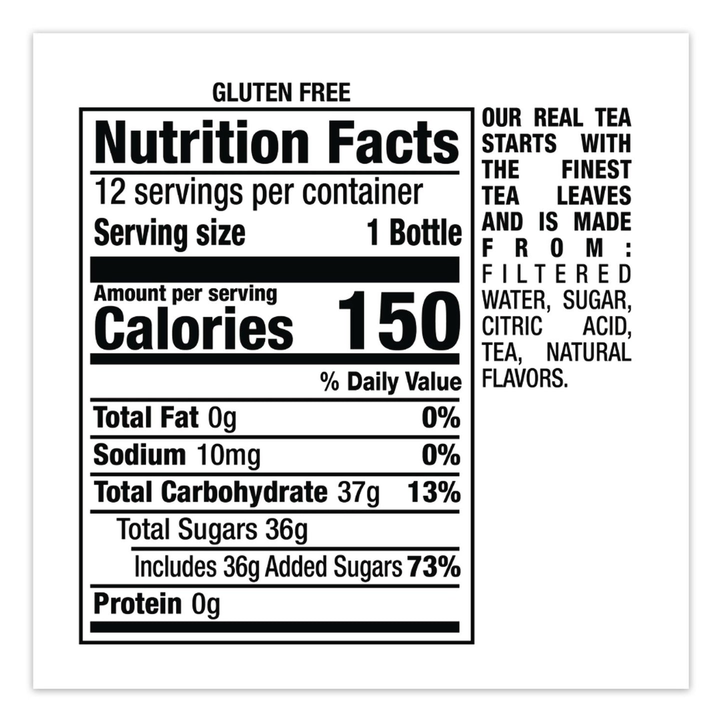 Snapple® Flavored Tea, Lemon, 16 oz Bottle, 24/Carton (DPPCAD00786)