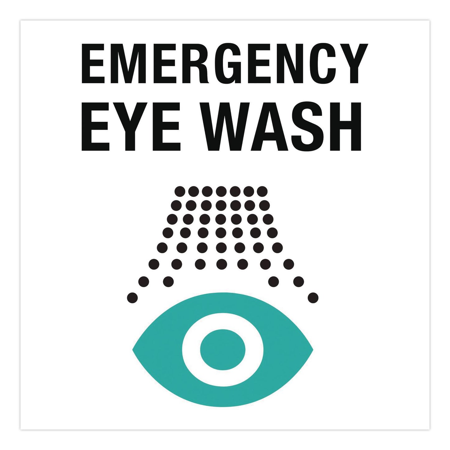 NeutraFlush® Eyewash Station Two-View Wall Sign, 5.25 x 10 x 9 (AOHNFSWS01)