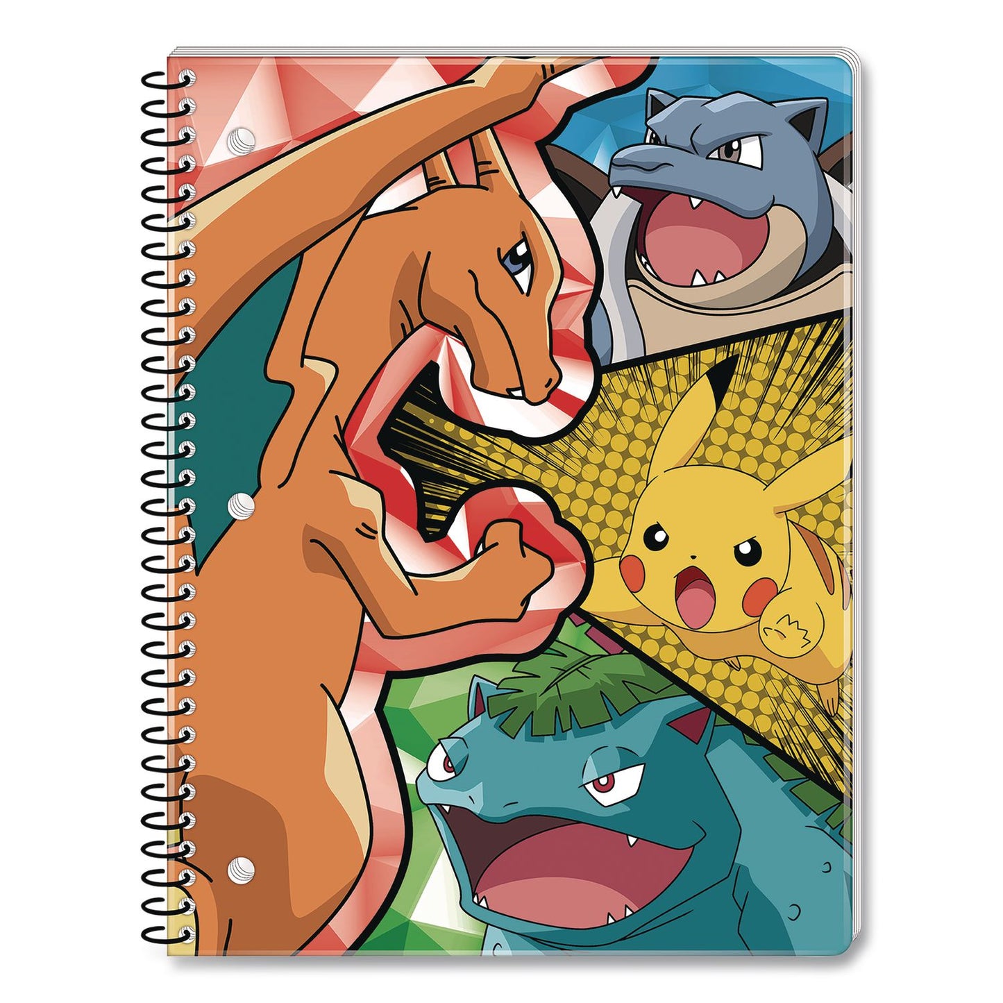 Innovative Designs Licensed Spiral Notebook, Pokemon, 1-Subject, Wide/Legal Rule, Multicolor Cover, (70) 10.5 x 8 Sheets (IDI716135POKSA)