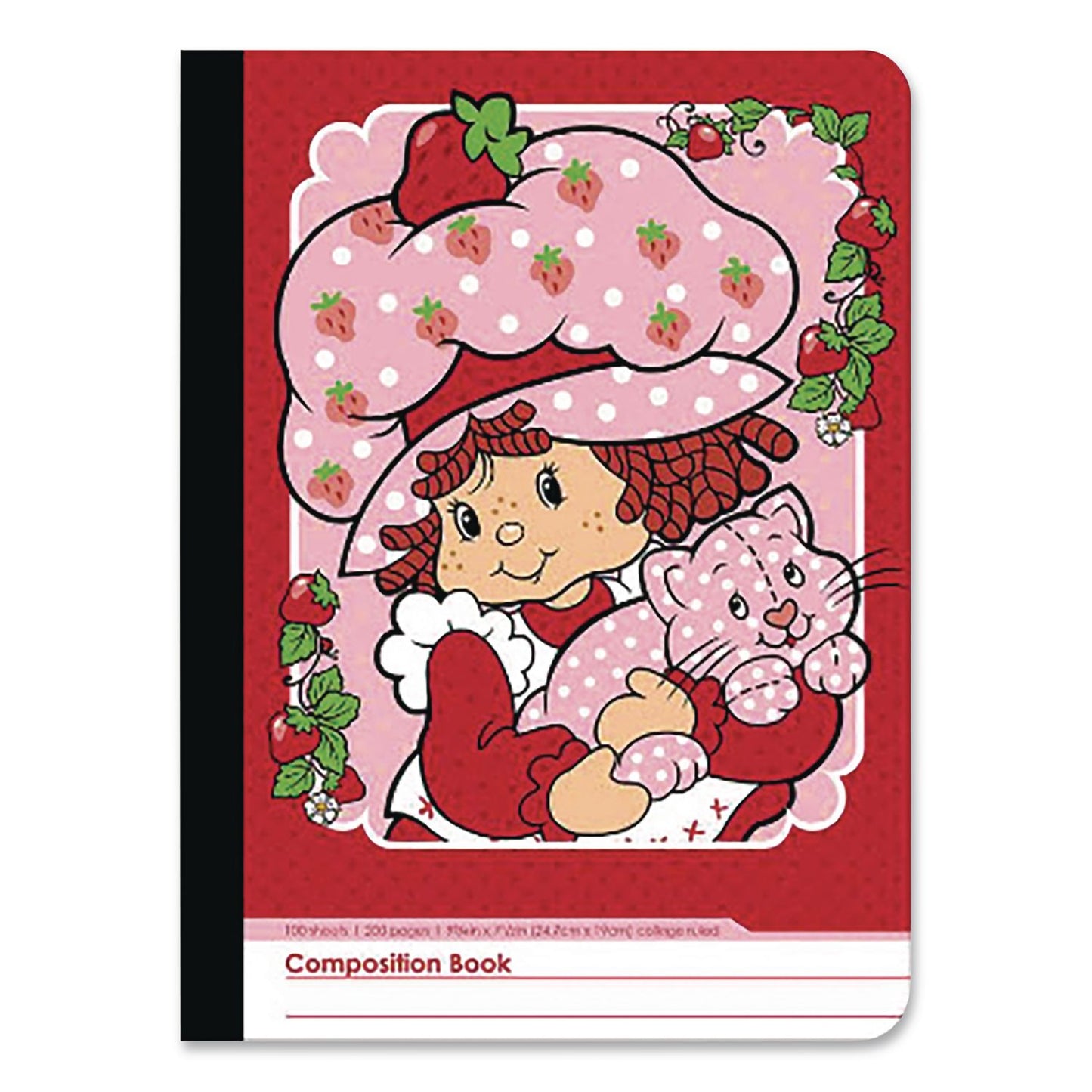 Inkology® Licensed Composition Book, Randomly Assorted Strawberry Shortcake Cover Designs, Medium/College Rule, (100) 9.75 x 7.5 Sheets (INK4679612PDQ)