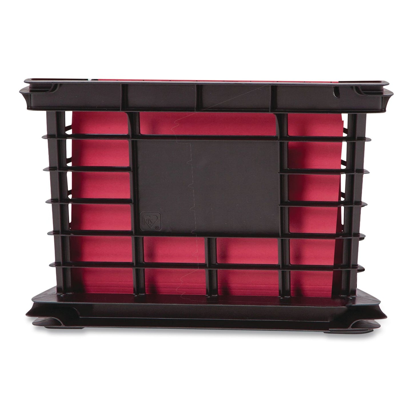 IRIS File Storage Durable Plastic Crate, 13.87 x 16.87 x 11.5, Black (IRS270010200309)