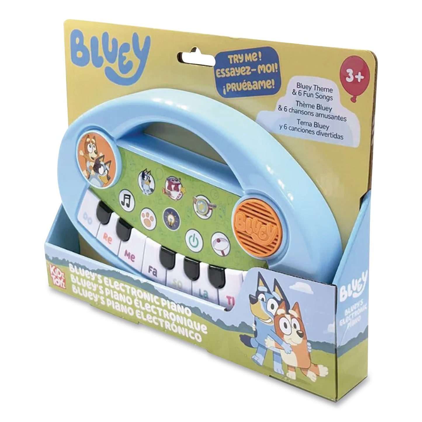 Bluey Music Time Band Electric Piano, Ages 3 and Up, Blue/Green/White (LTP18001)