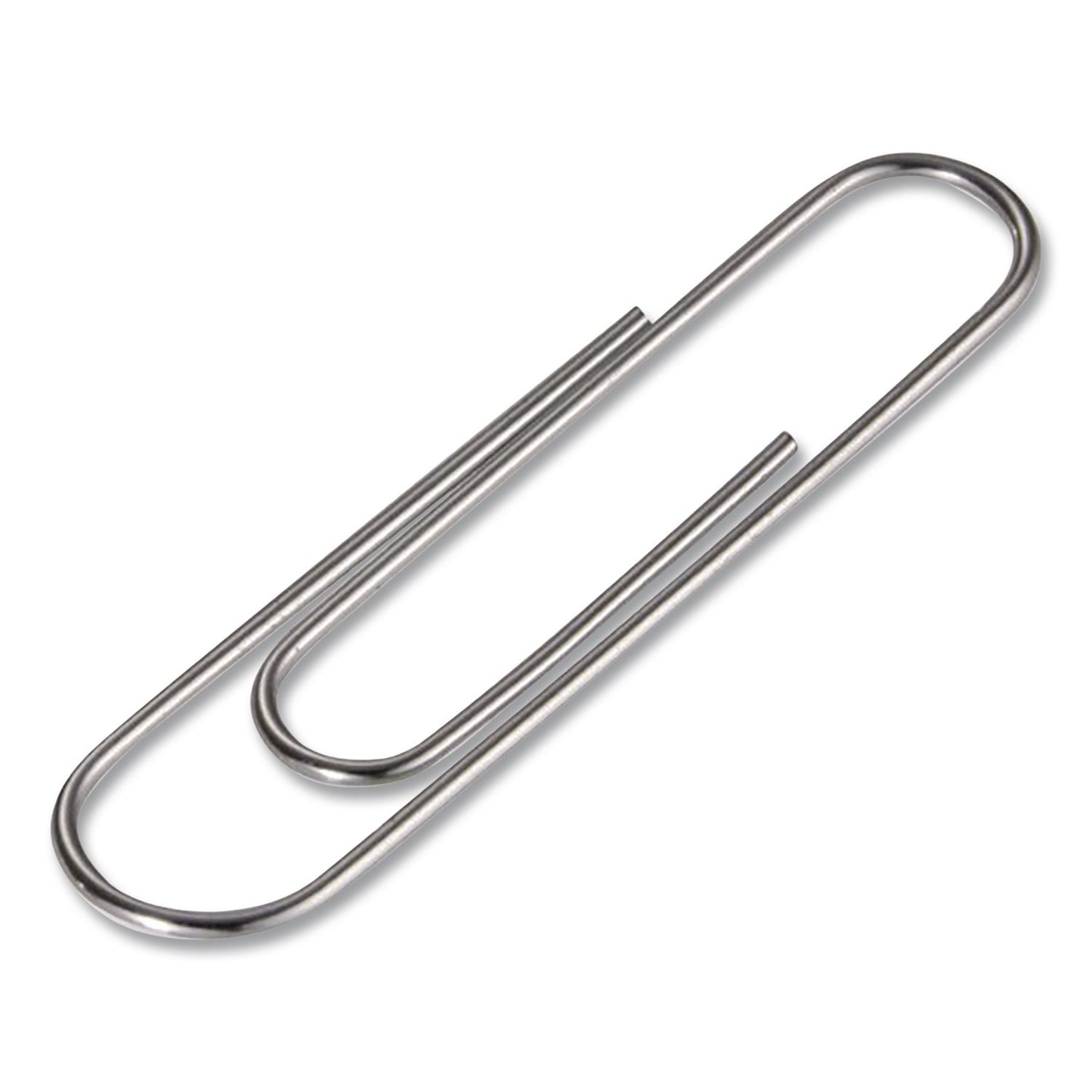 Officemate Super Premium Giant Paper Clips, Jumbo, Smooth, Silver, 100/Box, 10 Boxes/Carton (OIC659939)