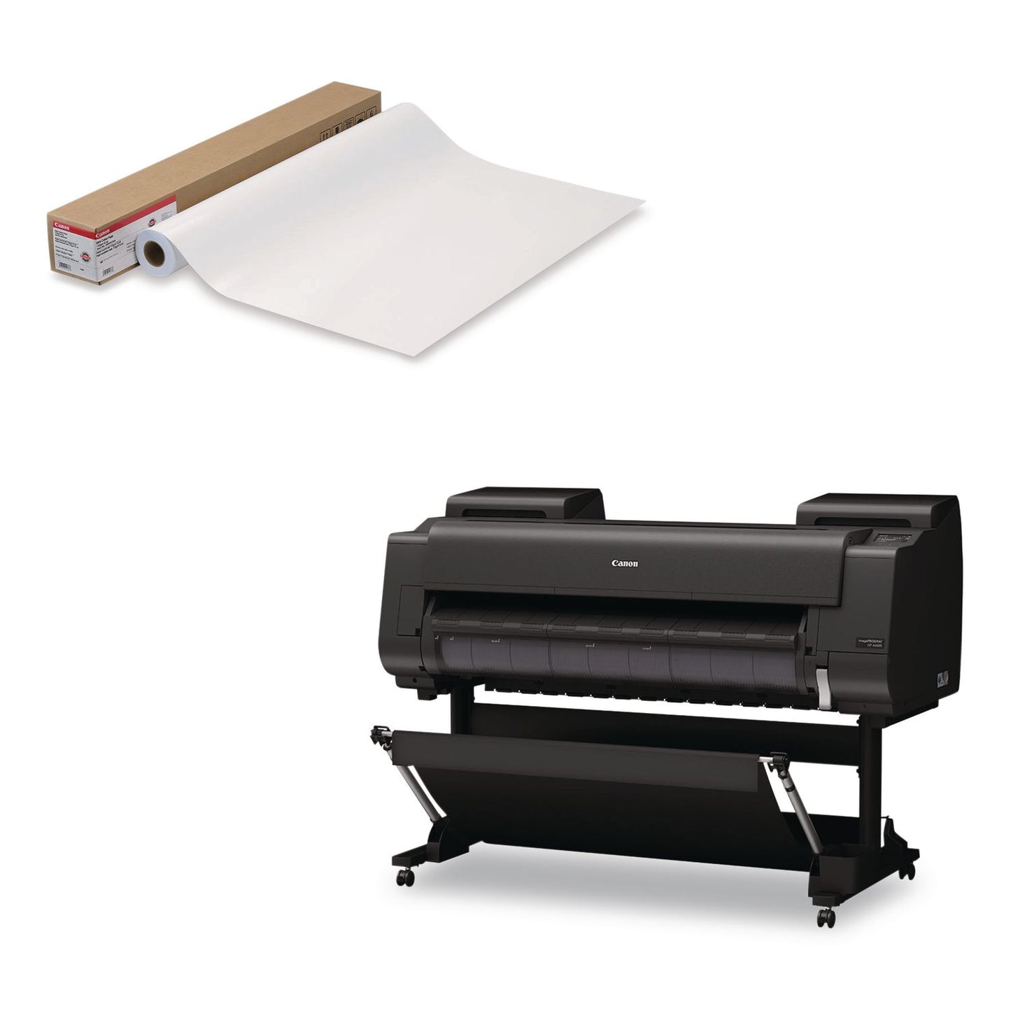 Canon® Premium Gift Wrapping Paper, 3" Core, 8 mil, 24" x 150 ft, Semi-Gloss, White (CNM3605V26901)