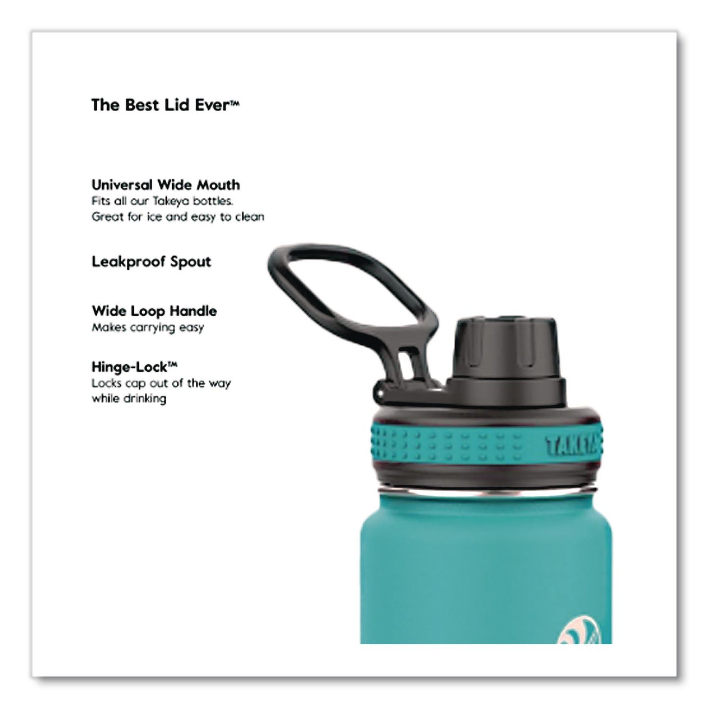 TAKEYA® Originals Stainless Steel Vacuum Insulated Water Bottle, 24 oz, Ocean (TKY50044)