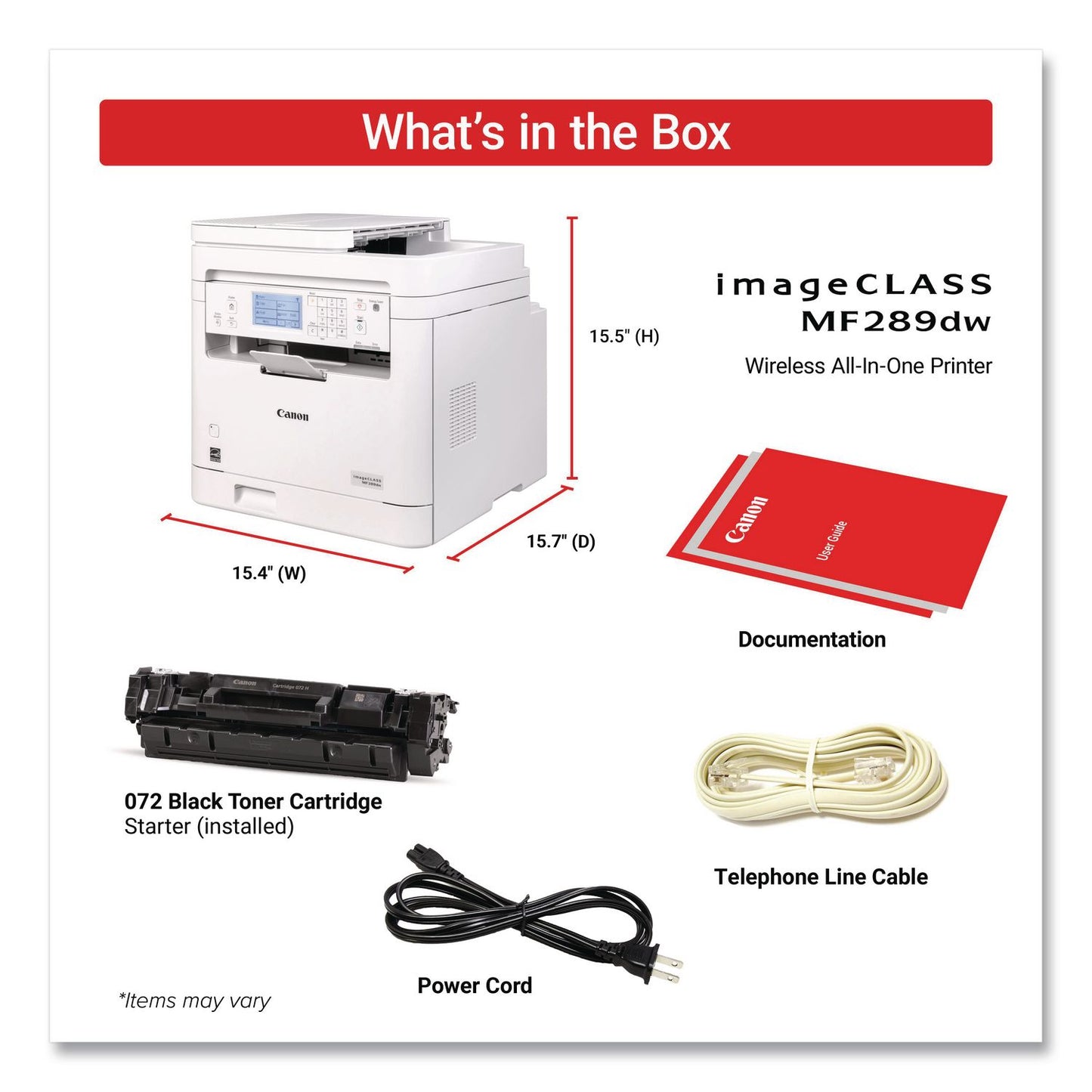 Canon® imageCLASS MF289dw, Copy/Fax/Print/Scan (CNM6354C005)