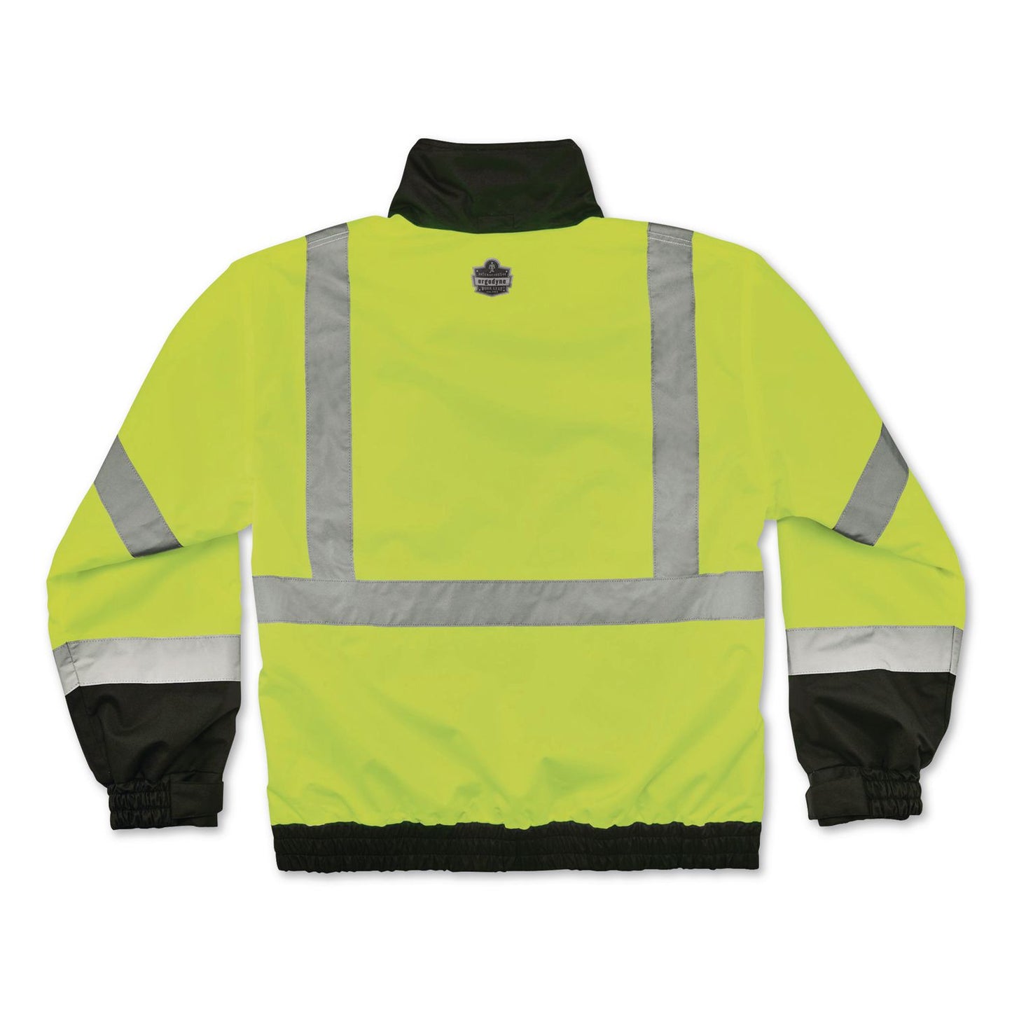 ergodyne® GloWear 8379 Class 3 Hi-Vis Fleece Lined Bomber Jacket, X-Small, Lime (EGO24471)