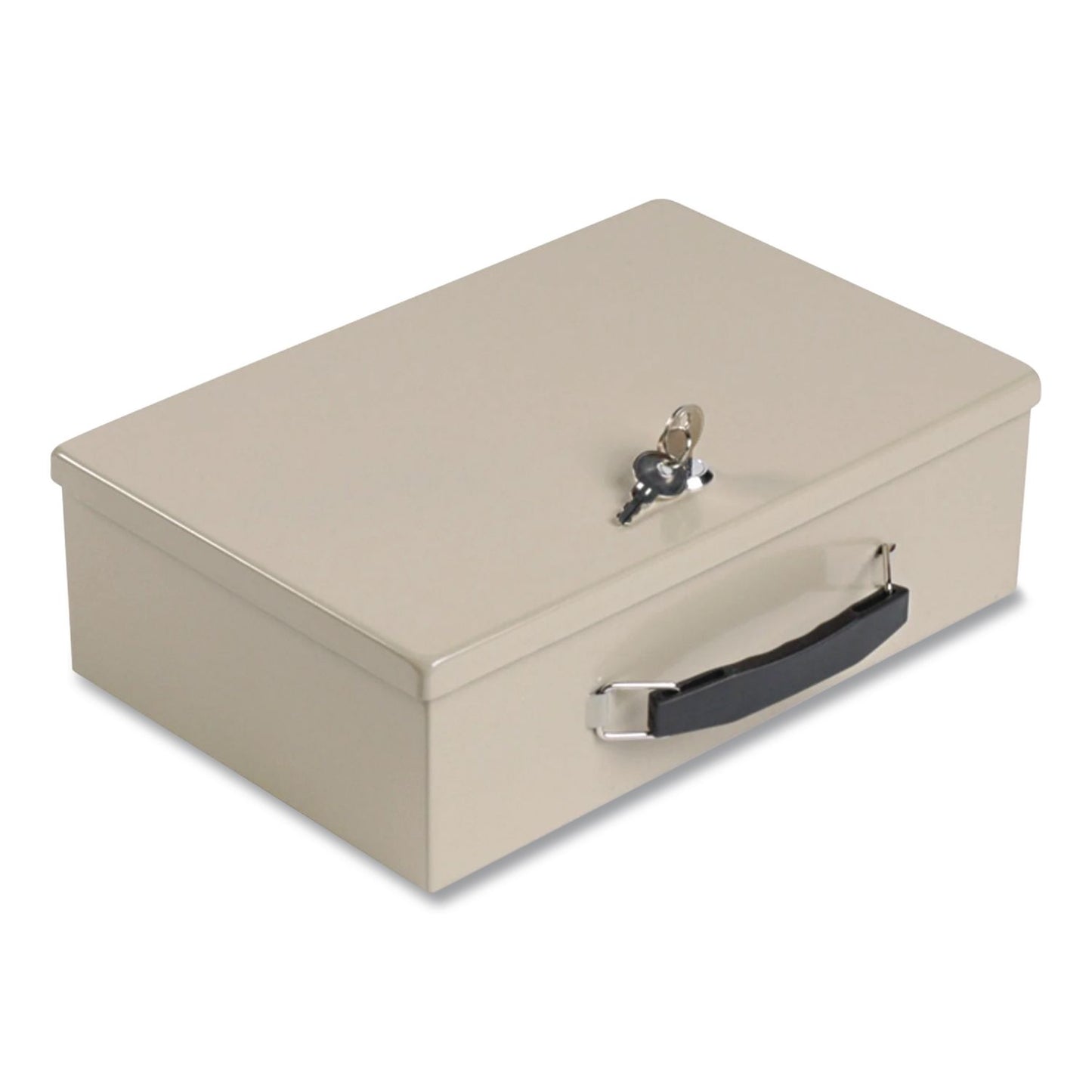 SteelMaster® Fire Retardant Cash/Security Box, 1 Compartment, Key Lock, 4 x 12.75 x 8.25, Sand (MMF221614003)