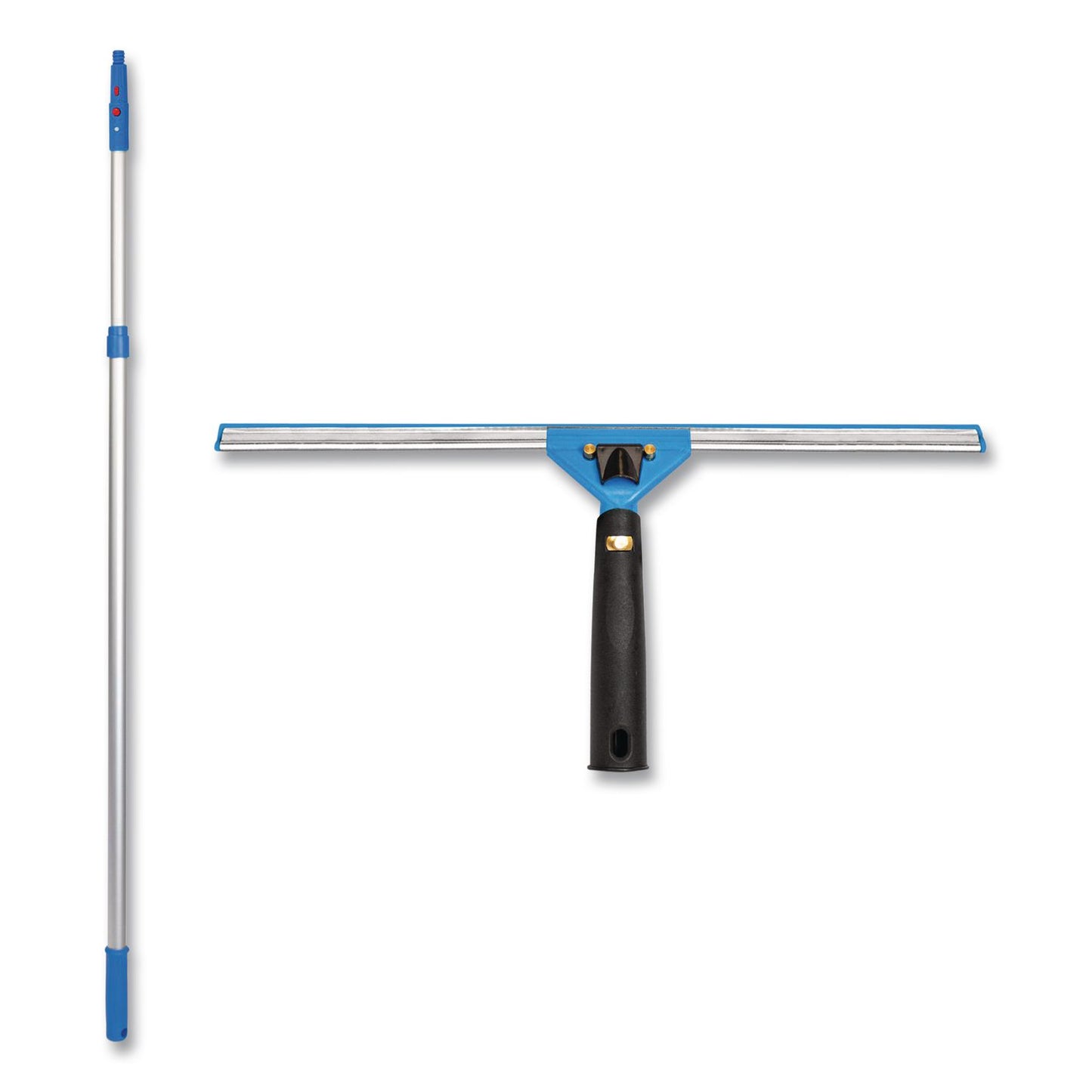 Gritt Commercial Pro Window Washing Kit with Swivel Squeegee and 6 ft Telescopic Pole, 18" Wide Blade, 3/Kit (GCEGRI1306F183P)