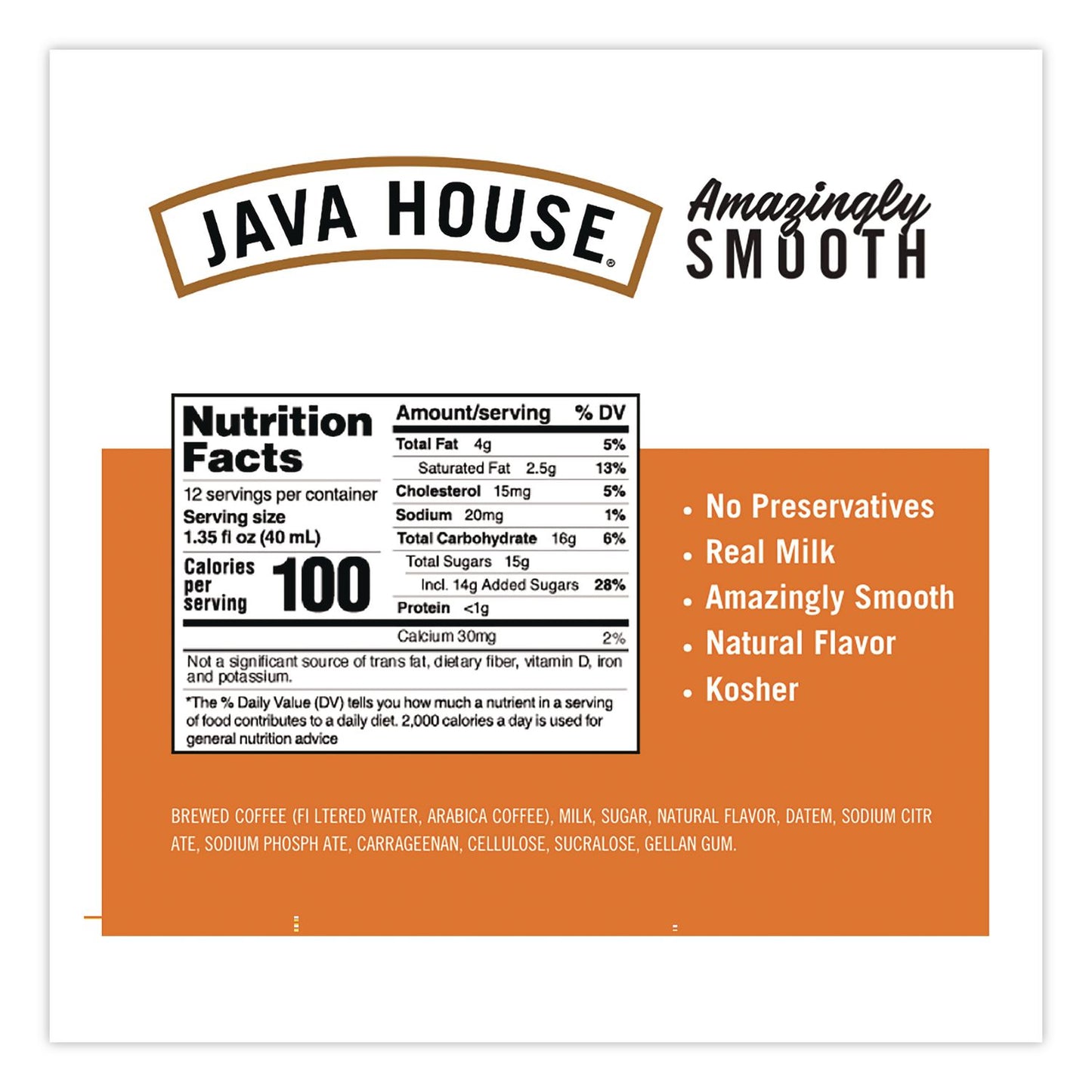 Java House® Amazingly Smooth Salted Carmel Latte Cold Brew Coffee Pod, 12/Box (JVHHFP01824)