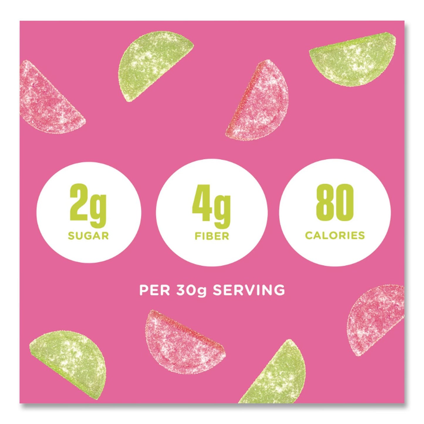 Smart Sweets® Sourmelon Bites Gummy Candy, Watermelon, 1.8 oz Packet, 12/Box (MRWSMW20080)