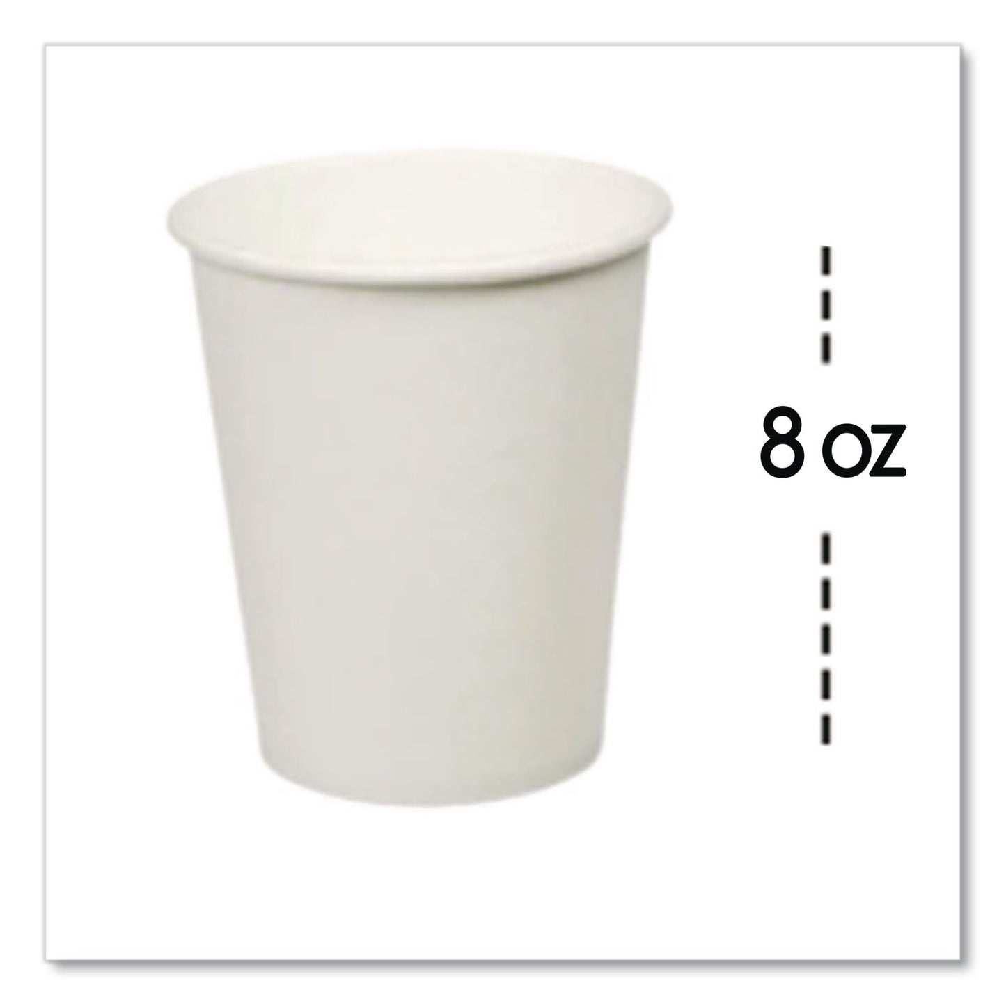 Staples® Individually Wrapped Paper Hot Cups, 8 oz, White, 300/Pack (WLBWC8T)