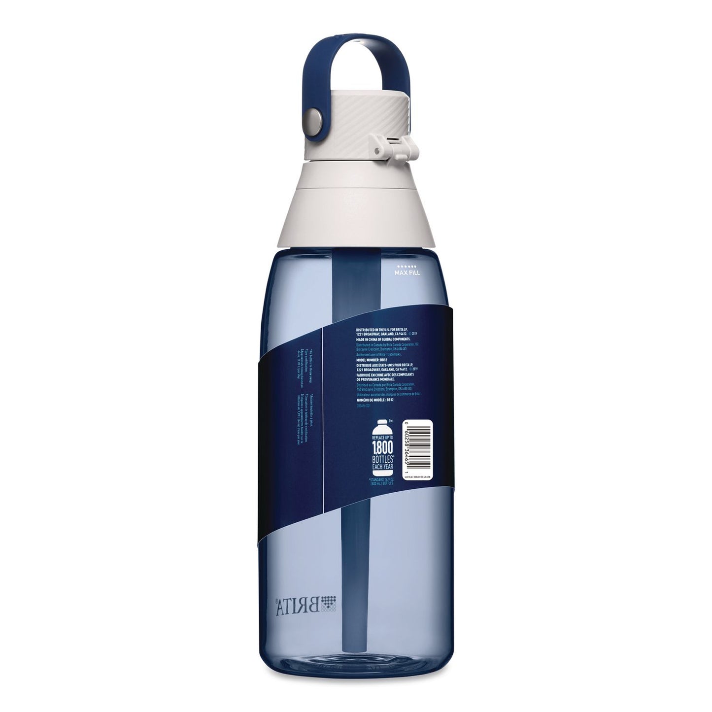 Brita® Plastic Filtered Water Bottle, 36 oz, Night Sky (CLO36465)