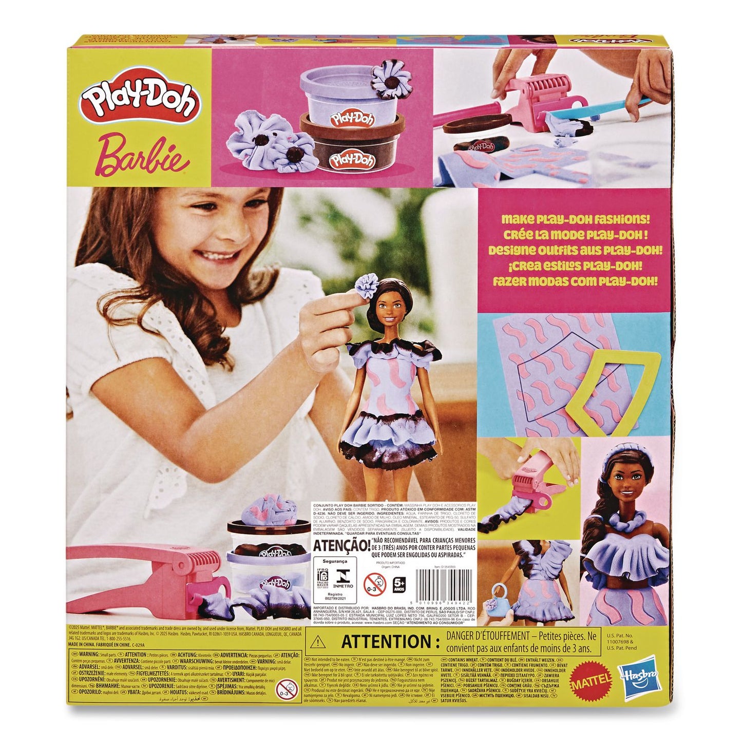 Hasbro Play-Doh Barbie Fashionista Ruffles Doll Set (HSBG1359)