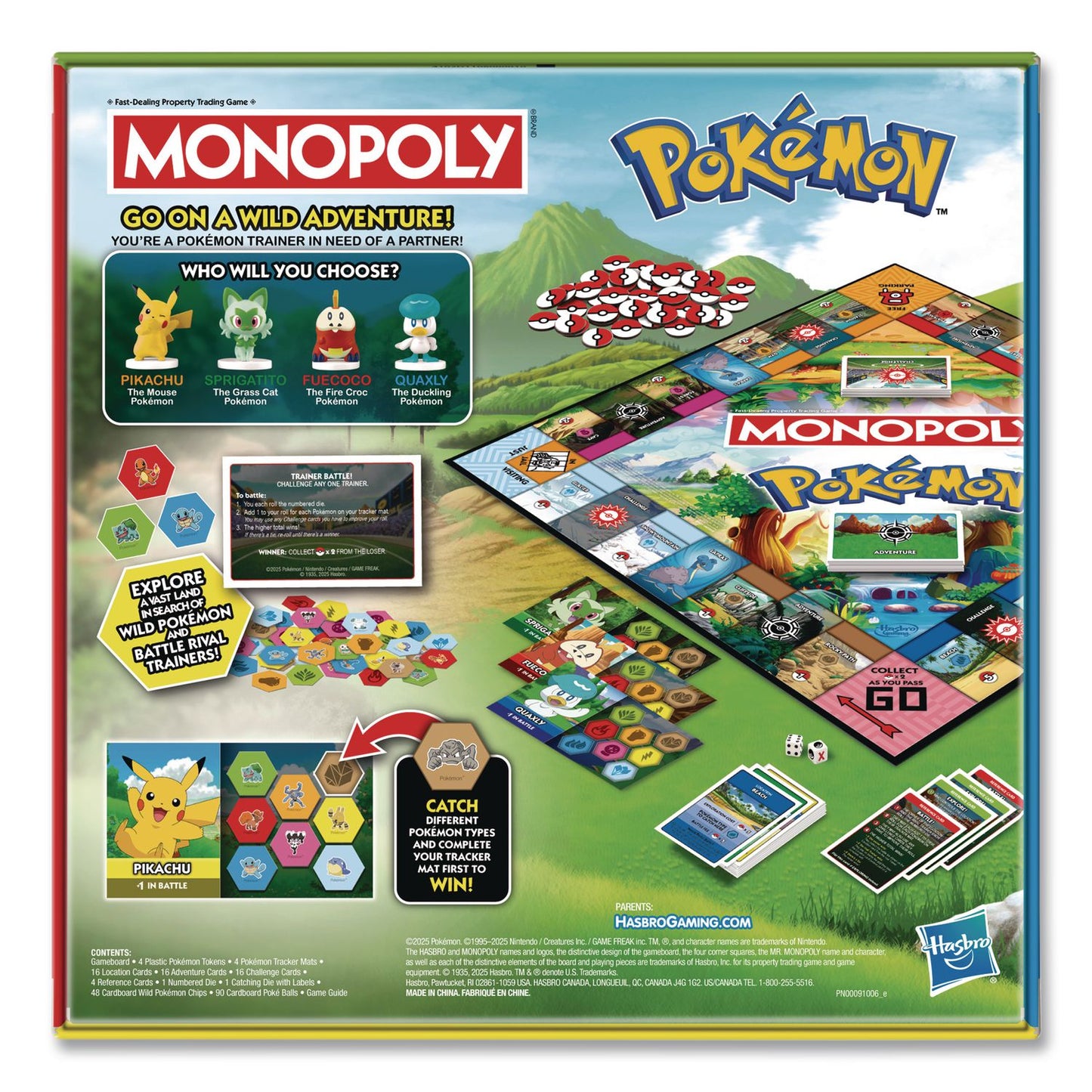 Hasbro Monopoly Pokemon Edition Board Game, Ages 8 and Up (HSBG0716)