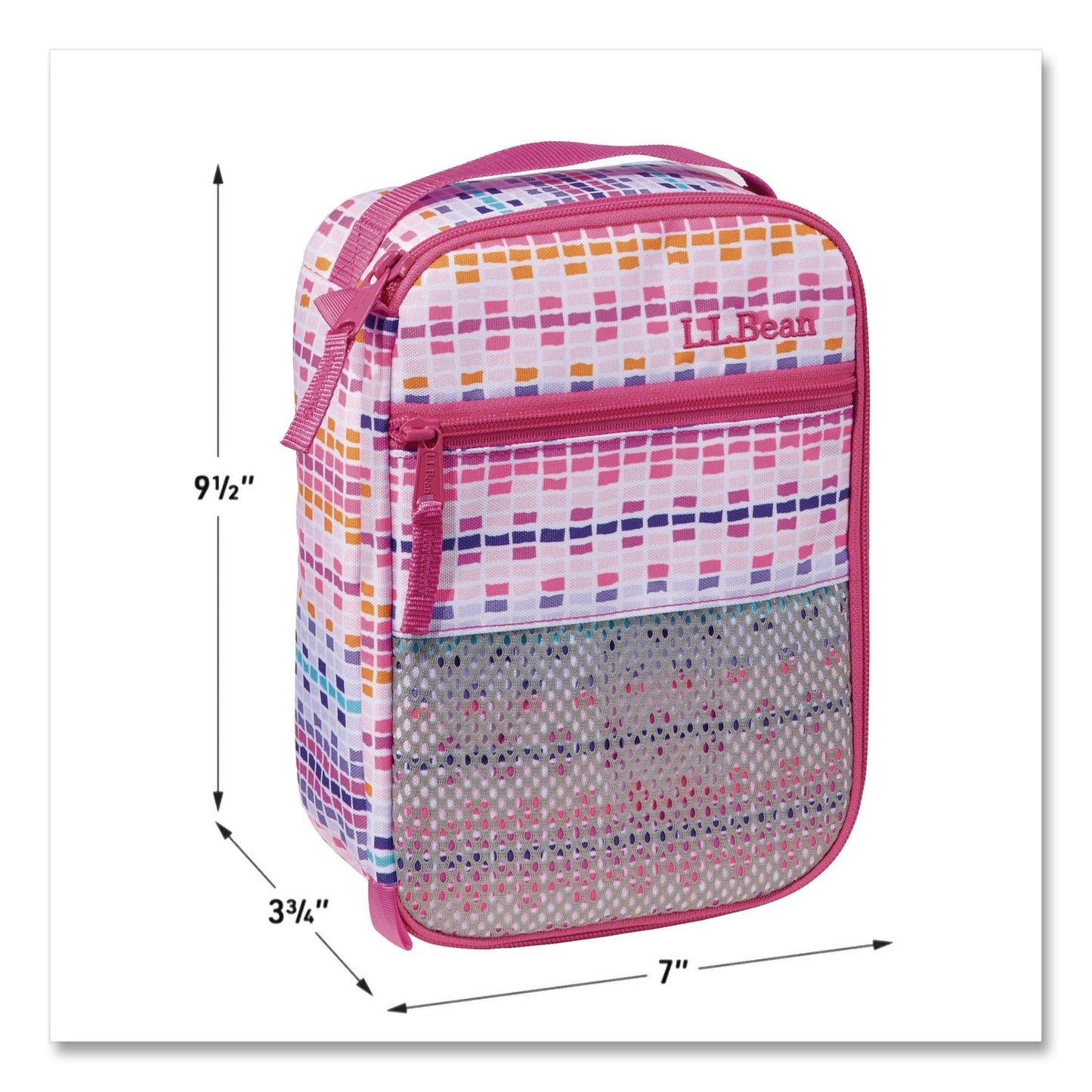 L.L.Bean® Insulated Lunch Bag, 7 x 3.75 x 9.5, Hibiscus Dash (LLB50447455910)