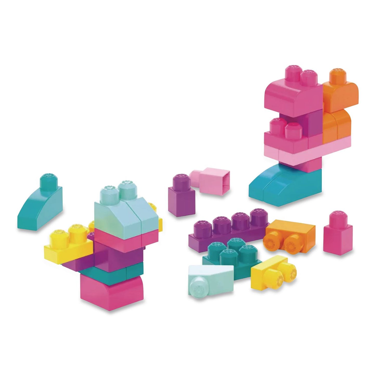 Mattel MEGA BLOKS First Builders Big Building Bag, Ages 1 to 5, 80 Pieces (MTTDCH62)
