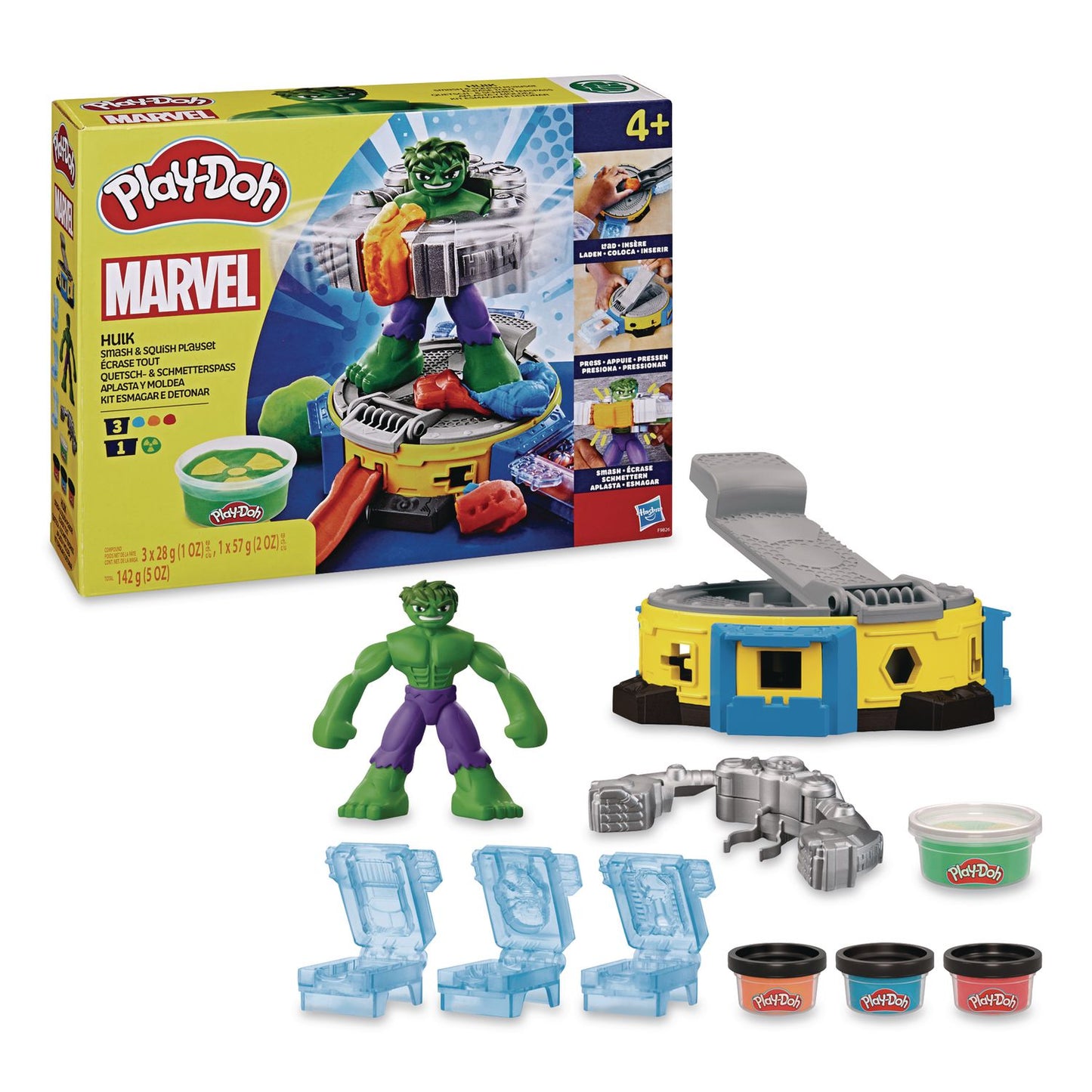 Hasbro Play-Doh Marvel Hulk Smash and Squish Playset (HSBF9826)