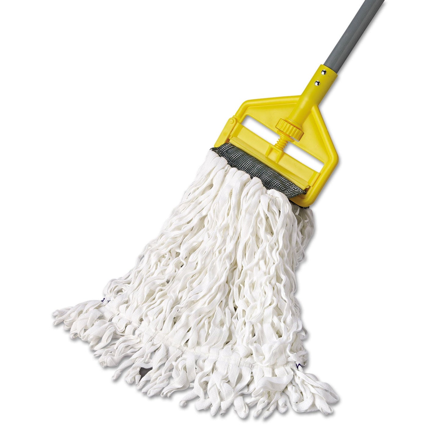 Clean Room Mop Head, Rayon, Loop-End, Medium, White, 12/Carton (T300WH)