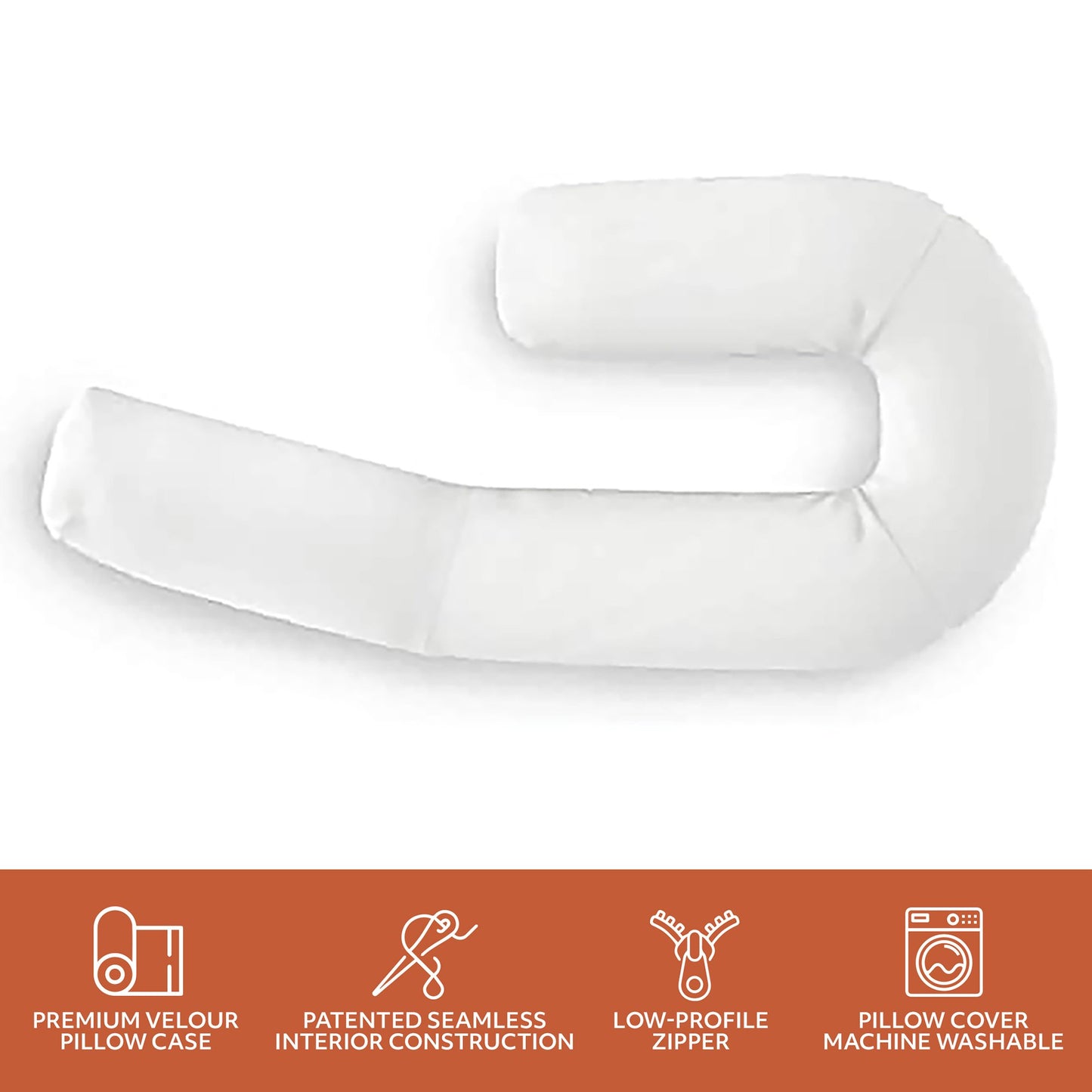 MedCline® Body Pillow Positioner 18 W X 45 L X 5 H Inch White (1217717_EA)