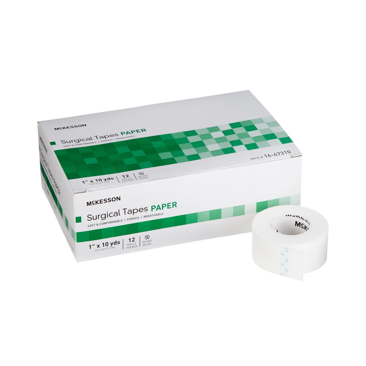 McKesson Medical Tape White 1 Inch X 10 Yard Paper NonSterile (455531_CS)