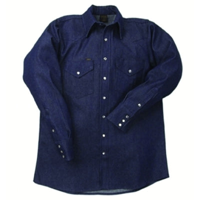 Lapco 1000 Blue Denim Shirts, Denim, 17 Medium (160-DS-17-M)