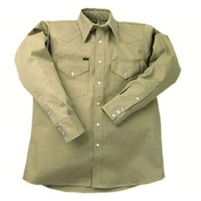 Lapco 950 Heavy-Weight Khaki Shirts, Cotton, 17-1/2 Long (160-LS-17-12-L)