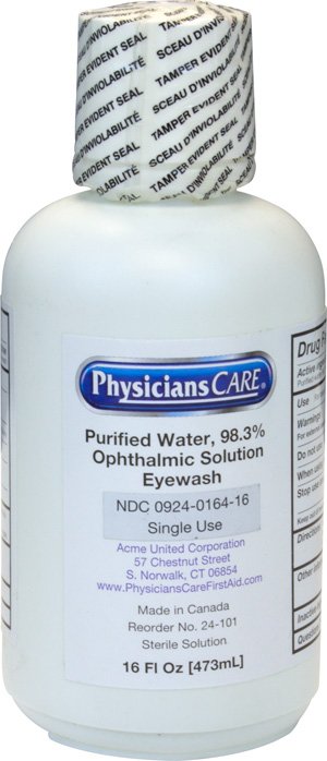 The Safety Zone® Eyewash Solution Eye Cup, Buffered Solution 16 oz. Bottle (1142175_EA)
