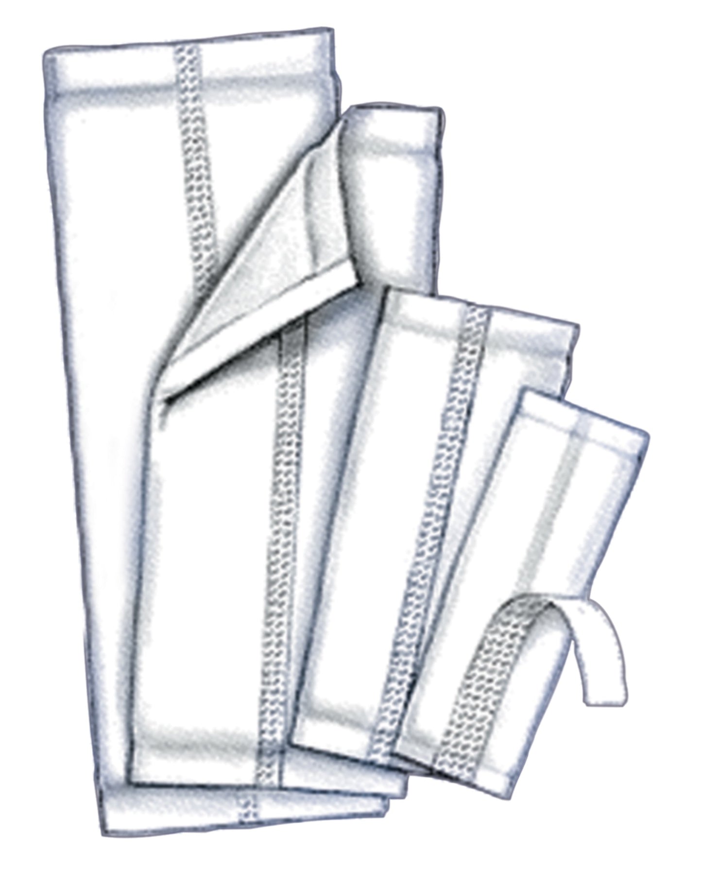 Wings™ Incontinence Liner 6-1/2 X 17 Inch Moderate Absorbency Polymer Core One Size Fits Most (697424_BG)