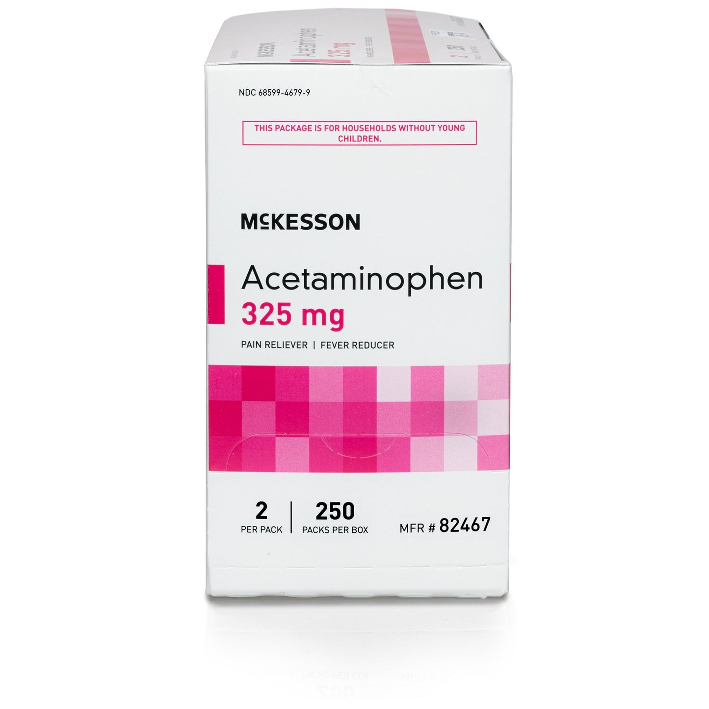 McKesson Pain Relief 325 mg Strength Acetaminophen Unit Dose Tablet 250 per Box (1111736_CS)