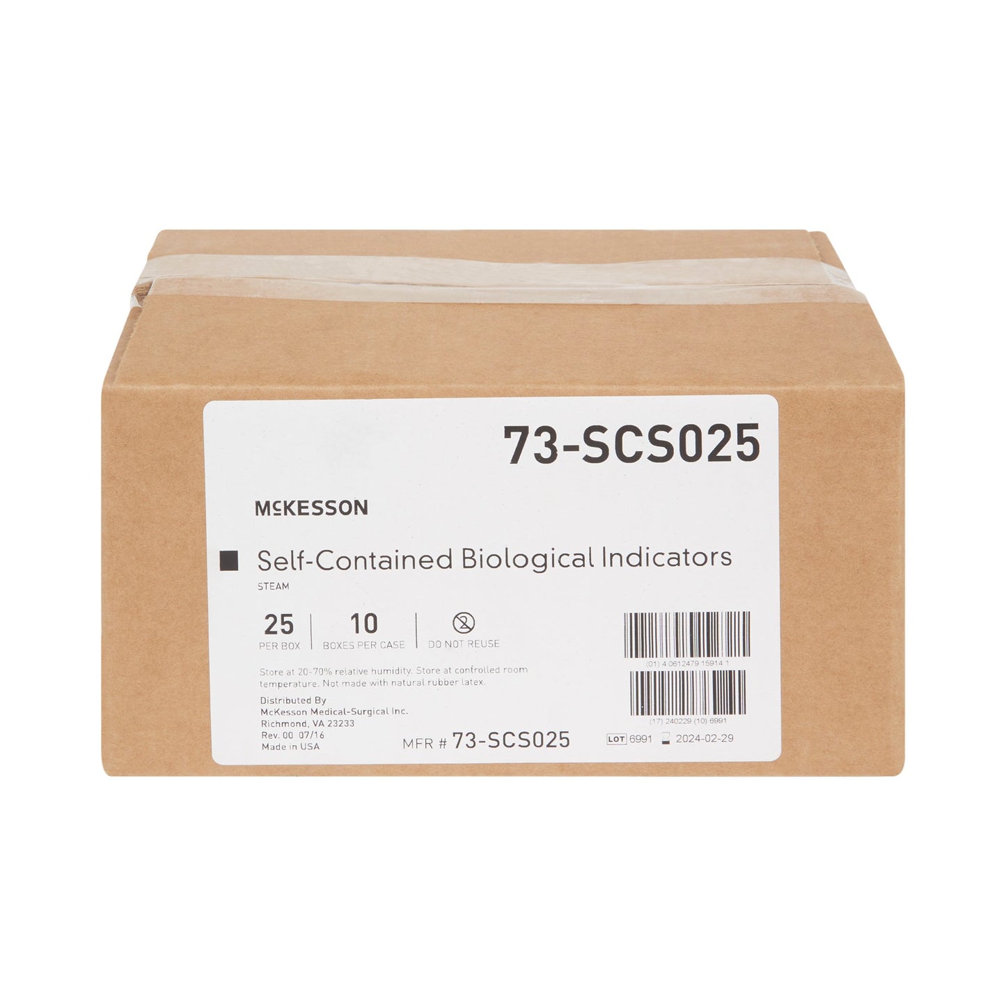 McKesson Sterilization Biological Indicator Vial Steam (524877_CS)
