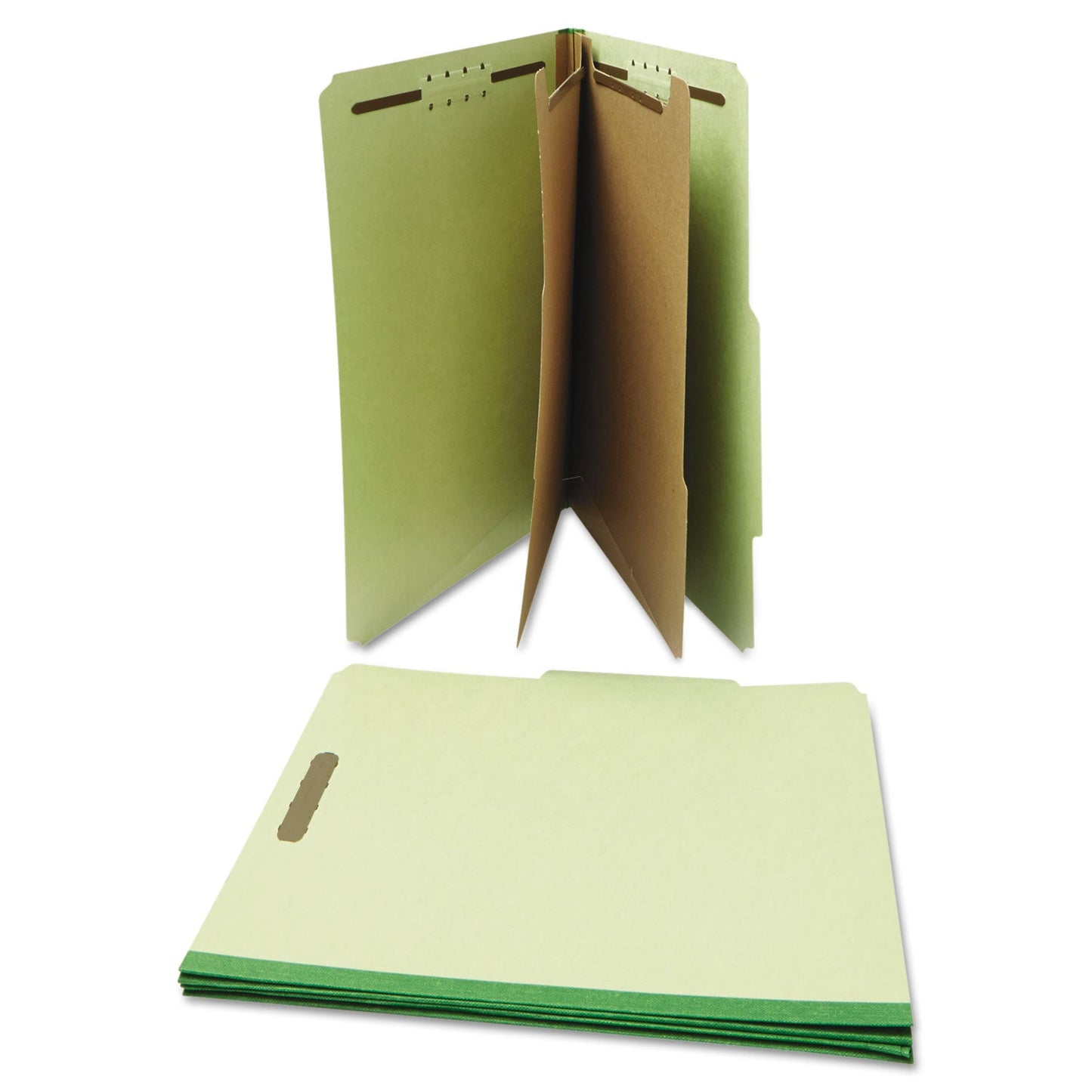 universal-r-six-section-pressboard-classification-folders-2-expansion-2-dividers-6-fasteners-letter-size-green-10-box-unv10271_3
