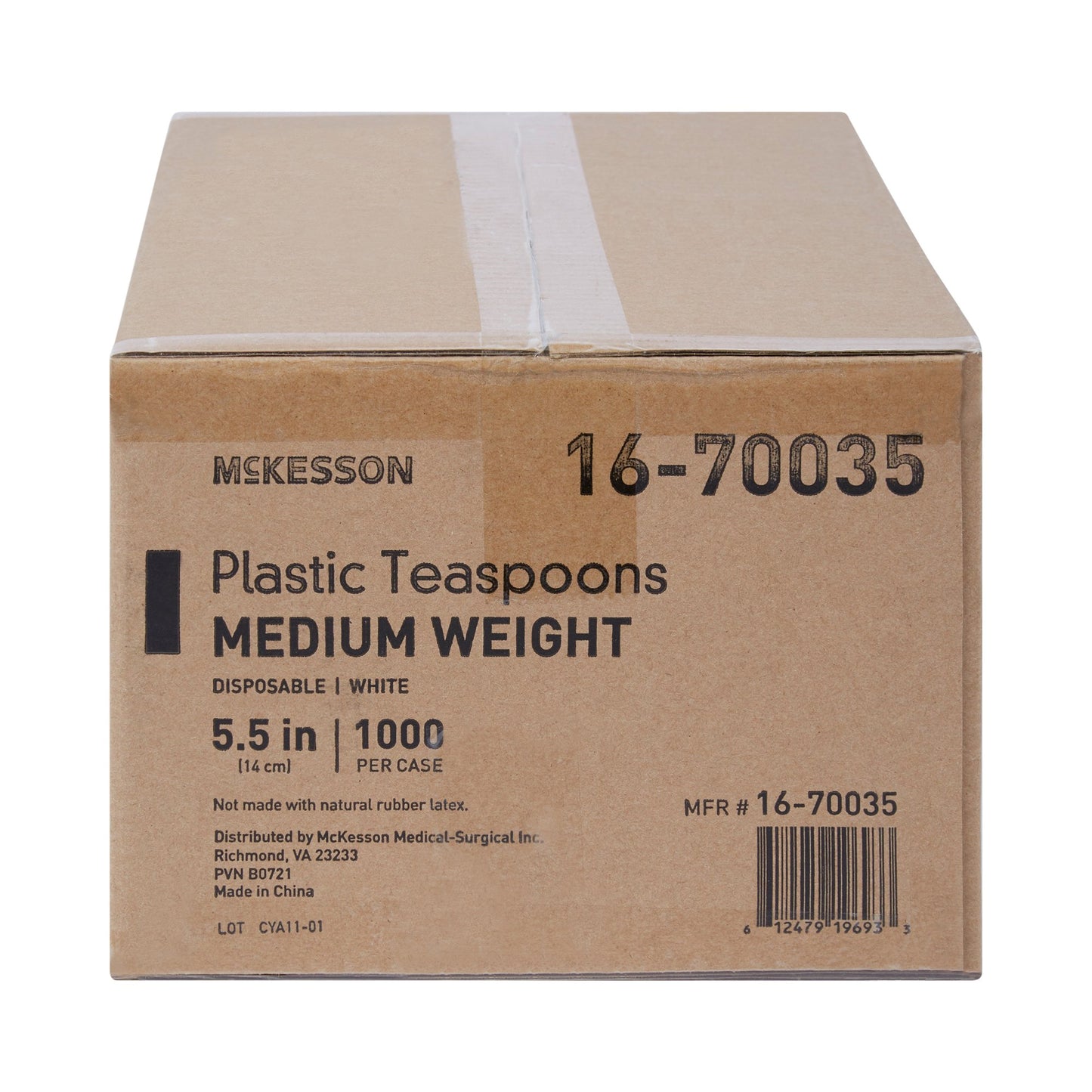 McKesson Teaspoon General Purpose White Polypropylene (730273_CS)