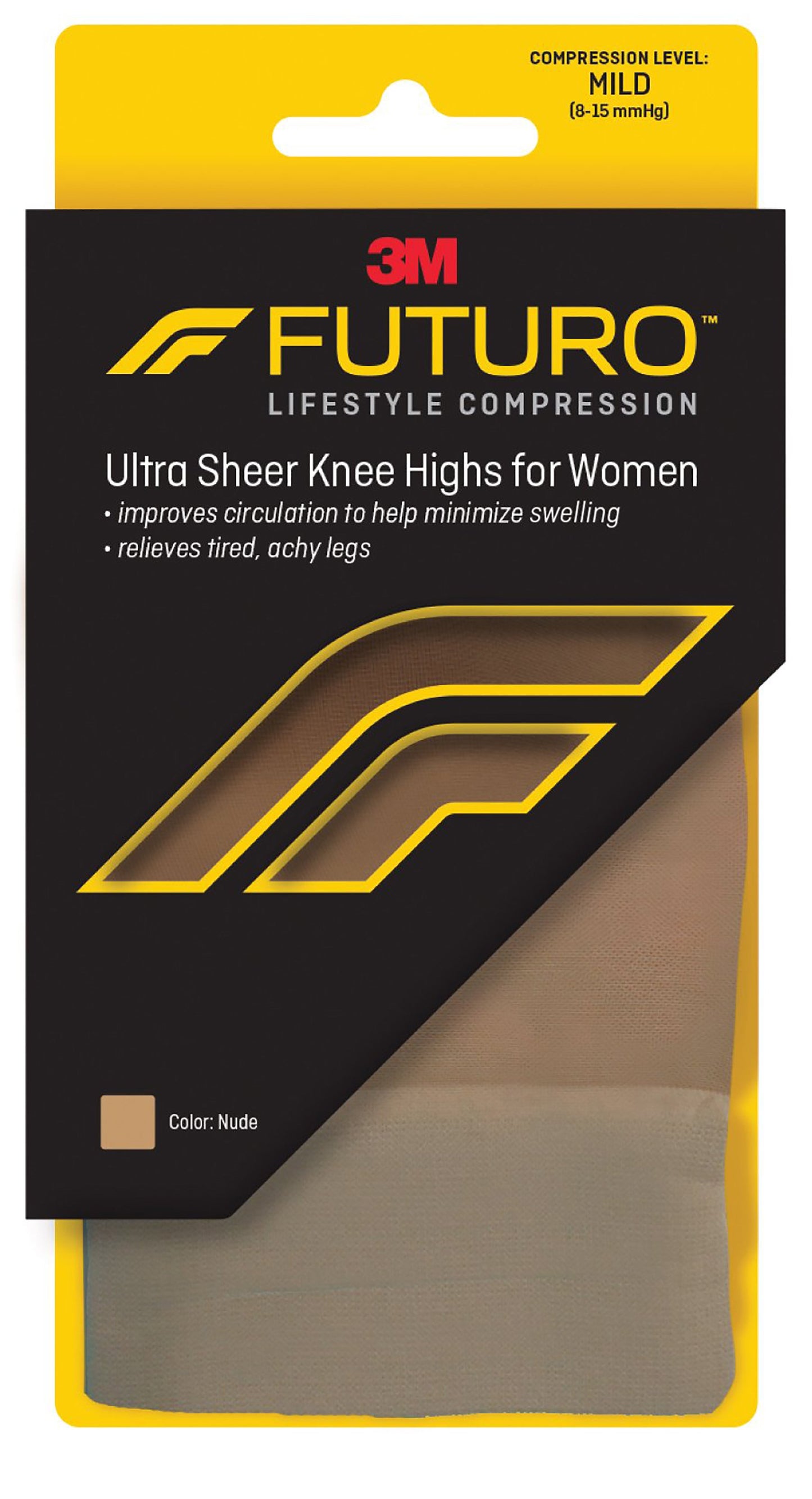 3M™ Futuro™ Compression Stocking Knee High Large Nude Closed Toe (1084254_BX)