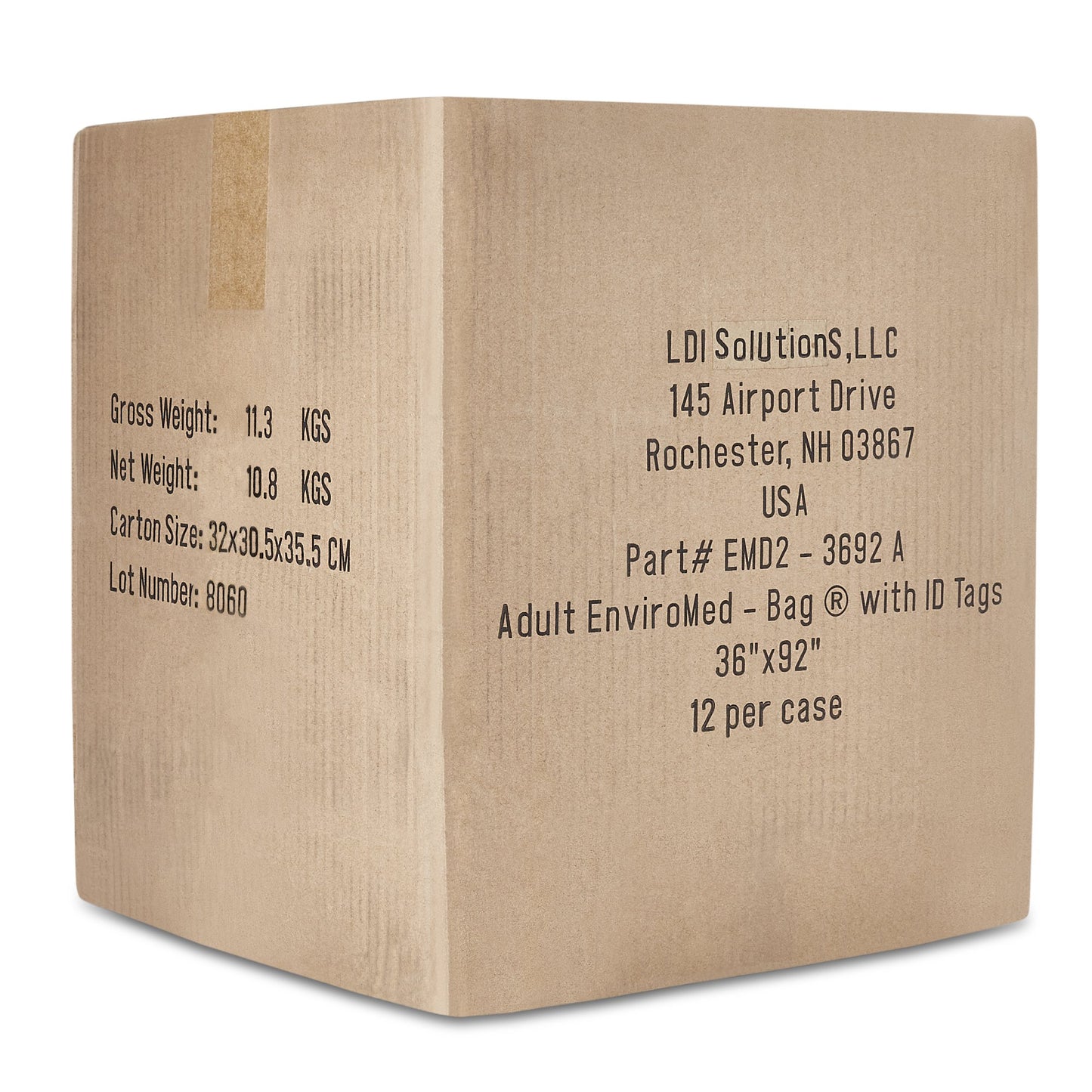 EnviroMed-Bag® Post Mortem Bag 36 W X 92 L Inch One Size Fits Most Olefin Film Zipper Closure, Envelope Style (669228_EA)