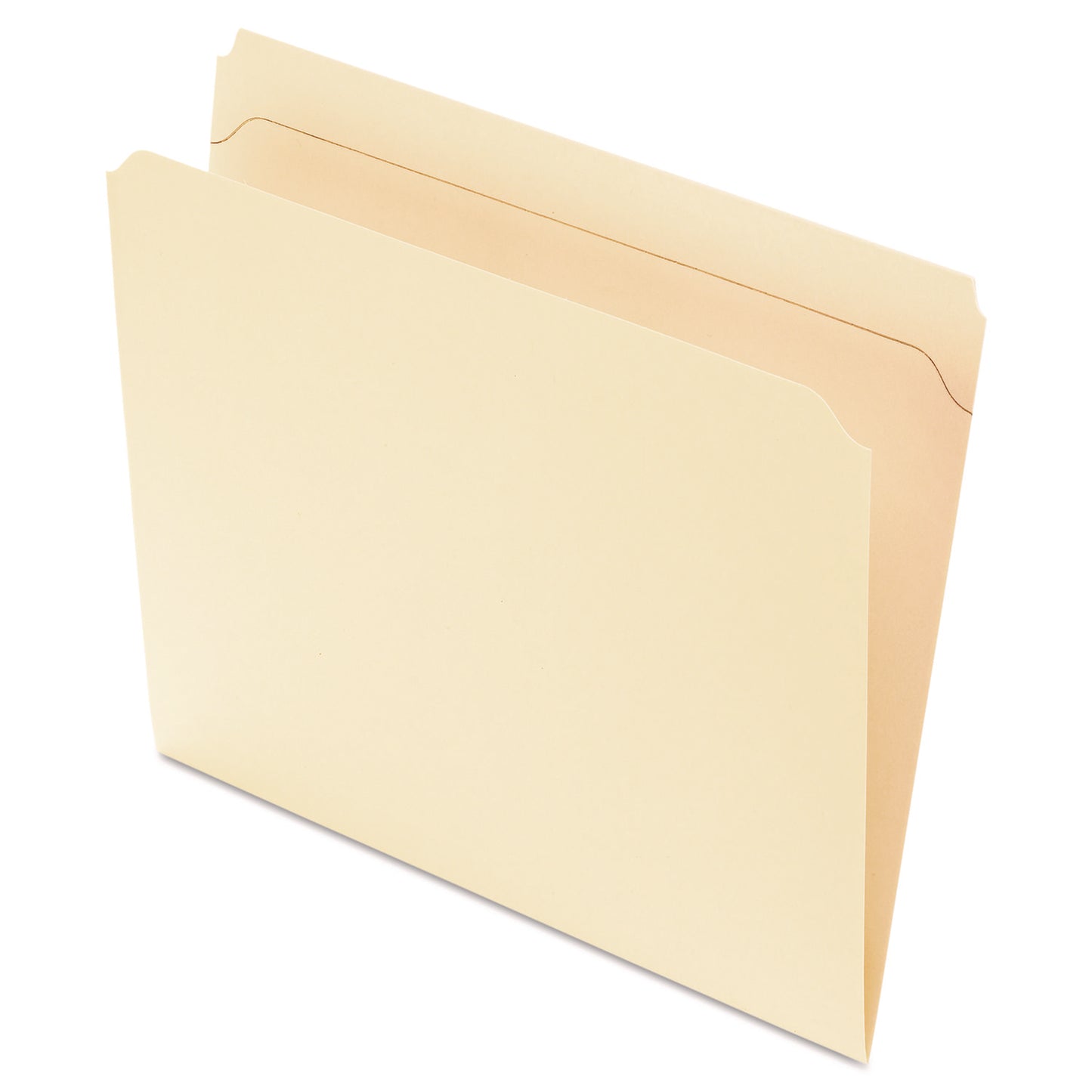 Pendaflex® Reinforced Top File Folders, Straight Tabs, Letter Size, Manila, 100/Box (PFXR752)