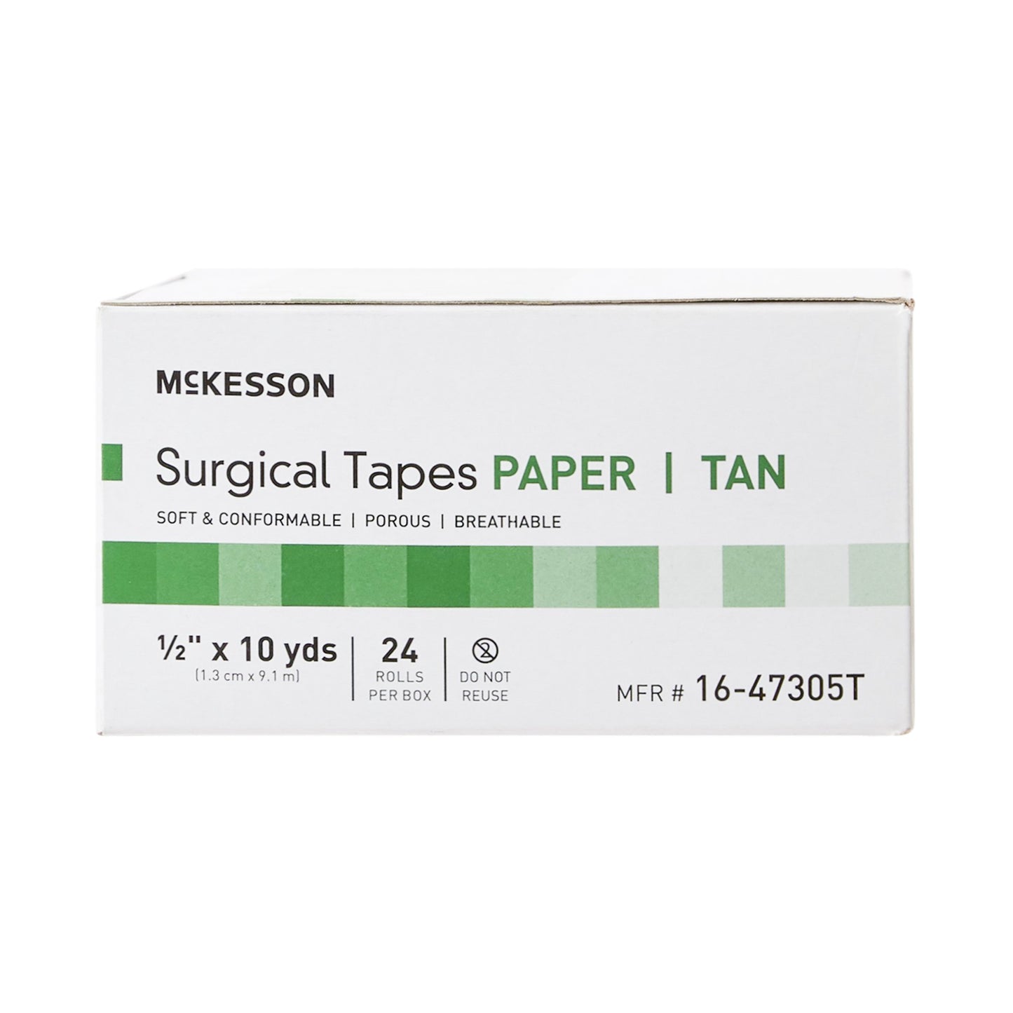 McKesson Medical Tape Tan 1/2 Inch X 10 Yard Paper NonSterile (1055585_RL)