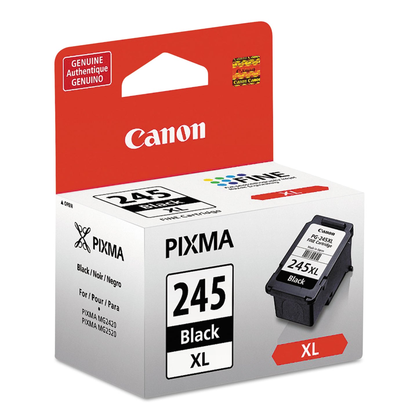 Canon® 8278B001 (PG-245XL) ChromaLife100+ High-Yield Ink, 300 Page-Yield, Black (CNM8278B001)