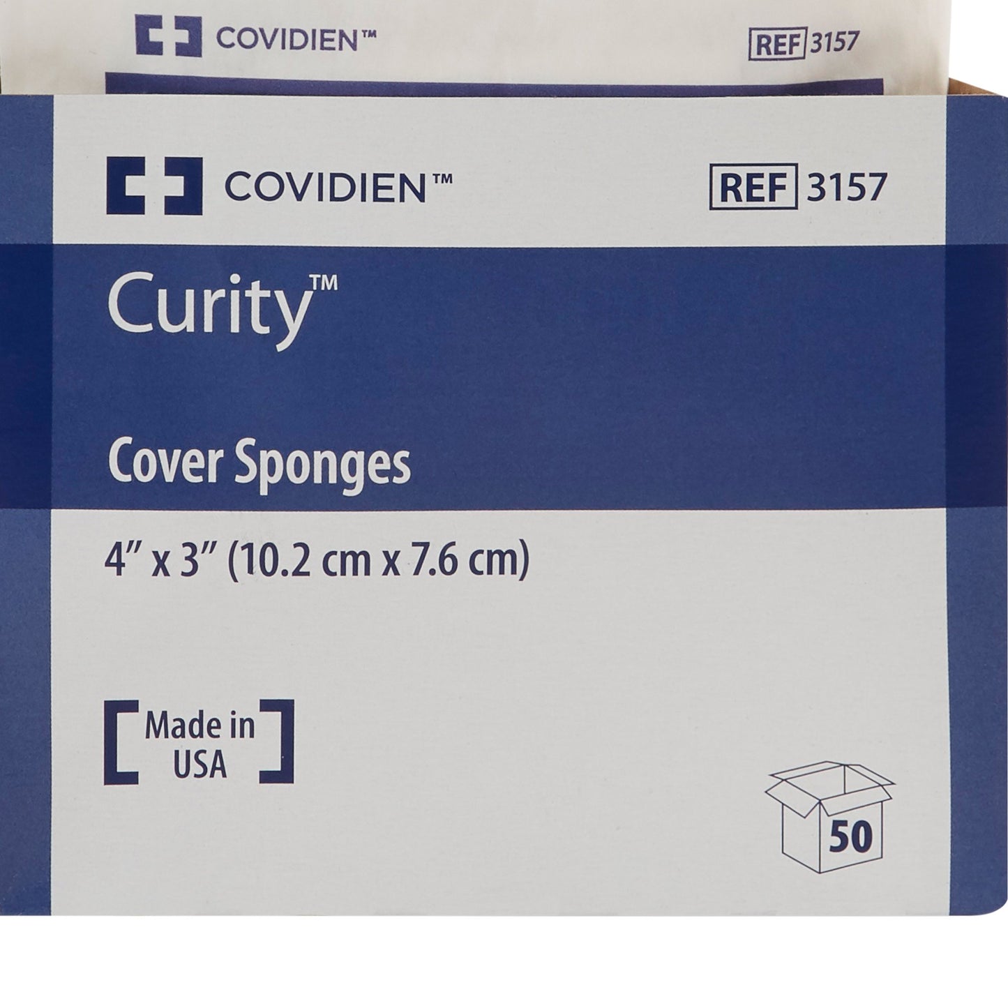 Curity™ Cellulose Filled Nonwoven Sponge 3 X 4 Inch 4-Ply Sterile 2 per Pack (688661_CS)