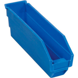Global Industrial Plastic Nesting Storage Shelf Bin 2-3/4"W x 11-5/8"L x 4"H Blue (WB184836BL)