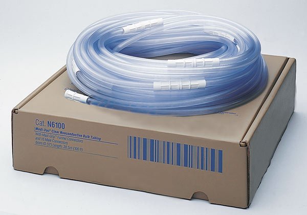 Medi-Vac® Suction Tubing Clear 1/4 Inch I.D. 6 Foot Length Non-Conductive Plastic Sterile (251164_EA)