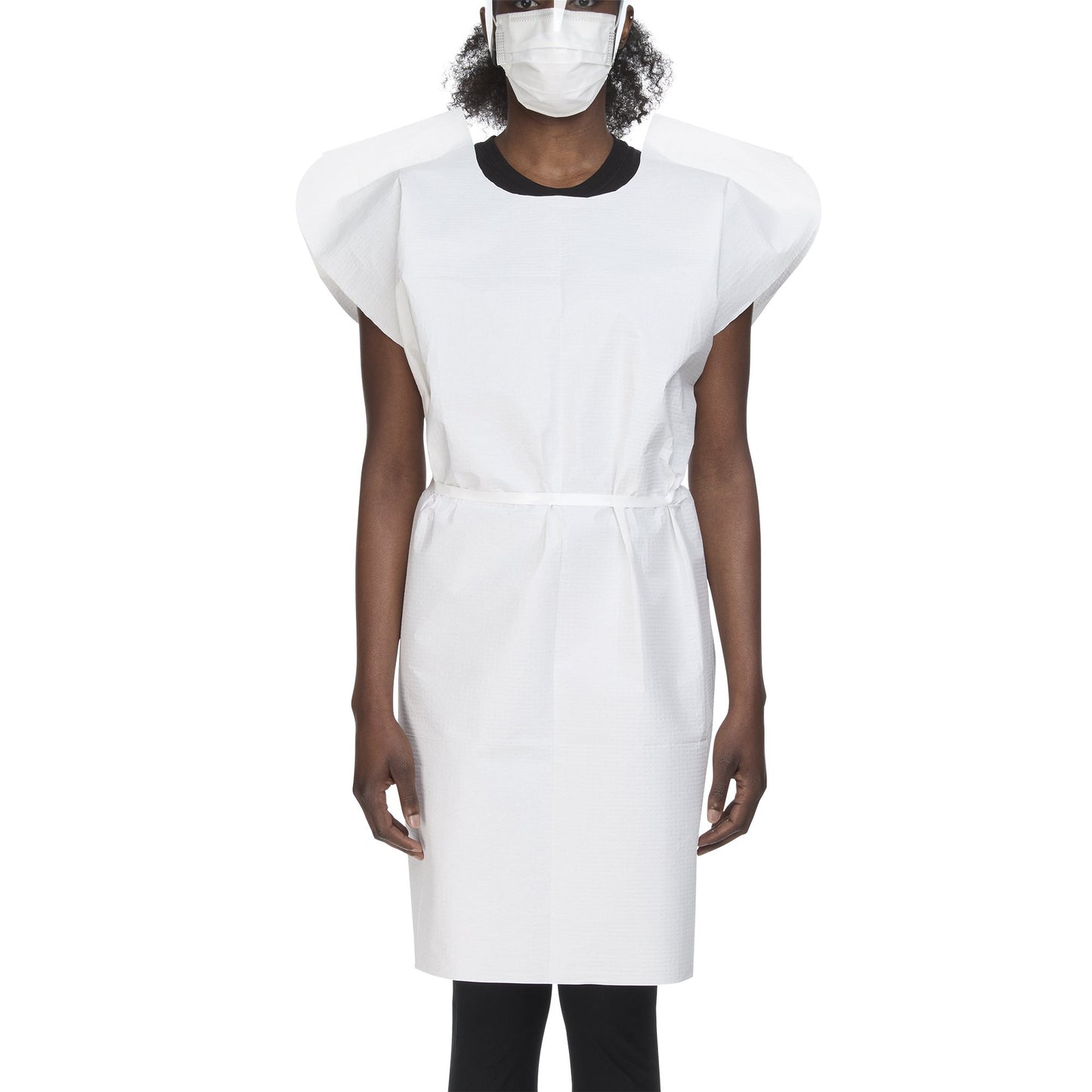McKesson Patient Exam Gown One Size Fits Most White Disposable (149631_CS)