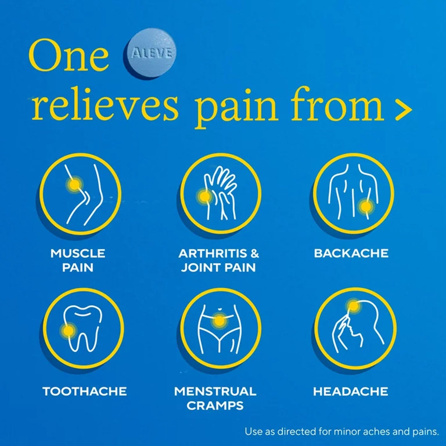 Aleve® Back Pain Relief 220 mg Strength Naproxen Sodium Tablet 24 per Bottle (1229958_BT)