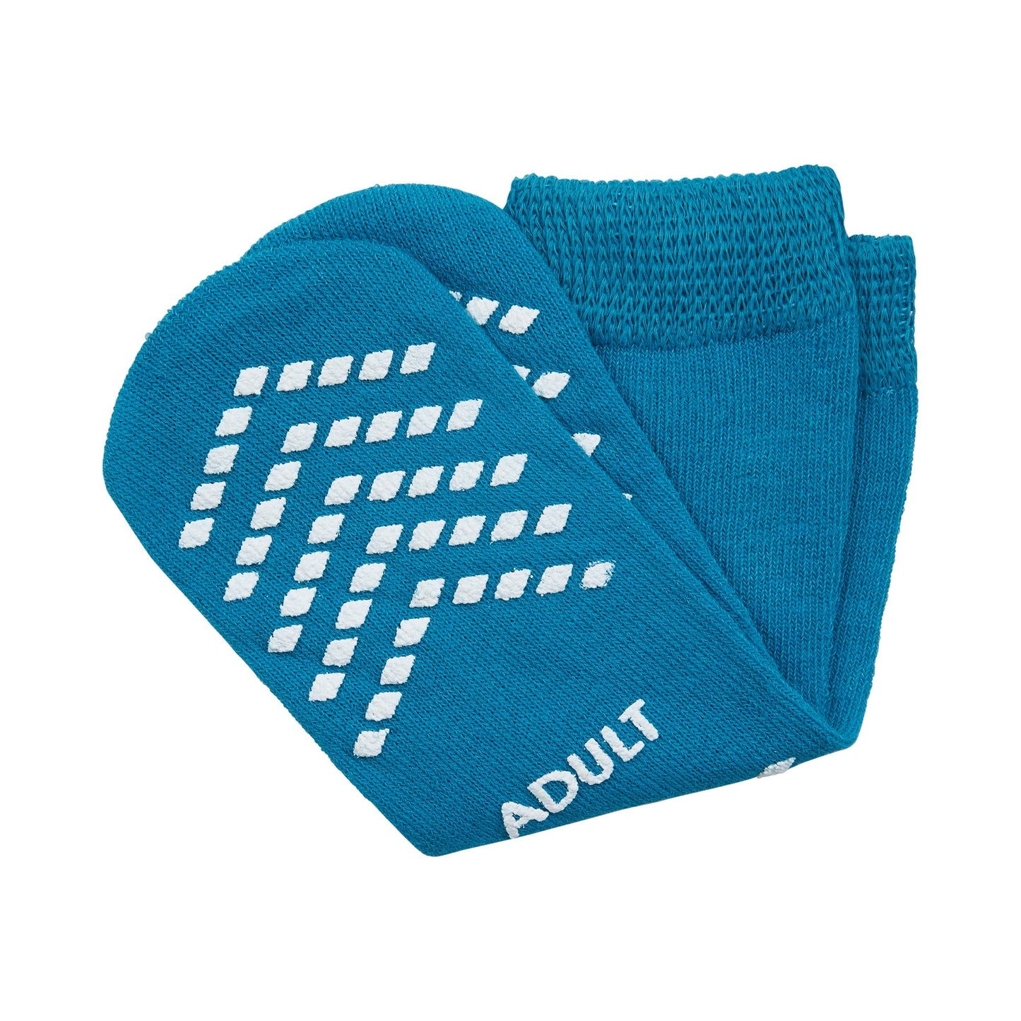 McKesson Slipper Socks Unisex Adult Large Single Tread Single Patient Use Teal (1038459_CS)