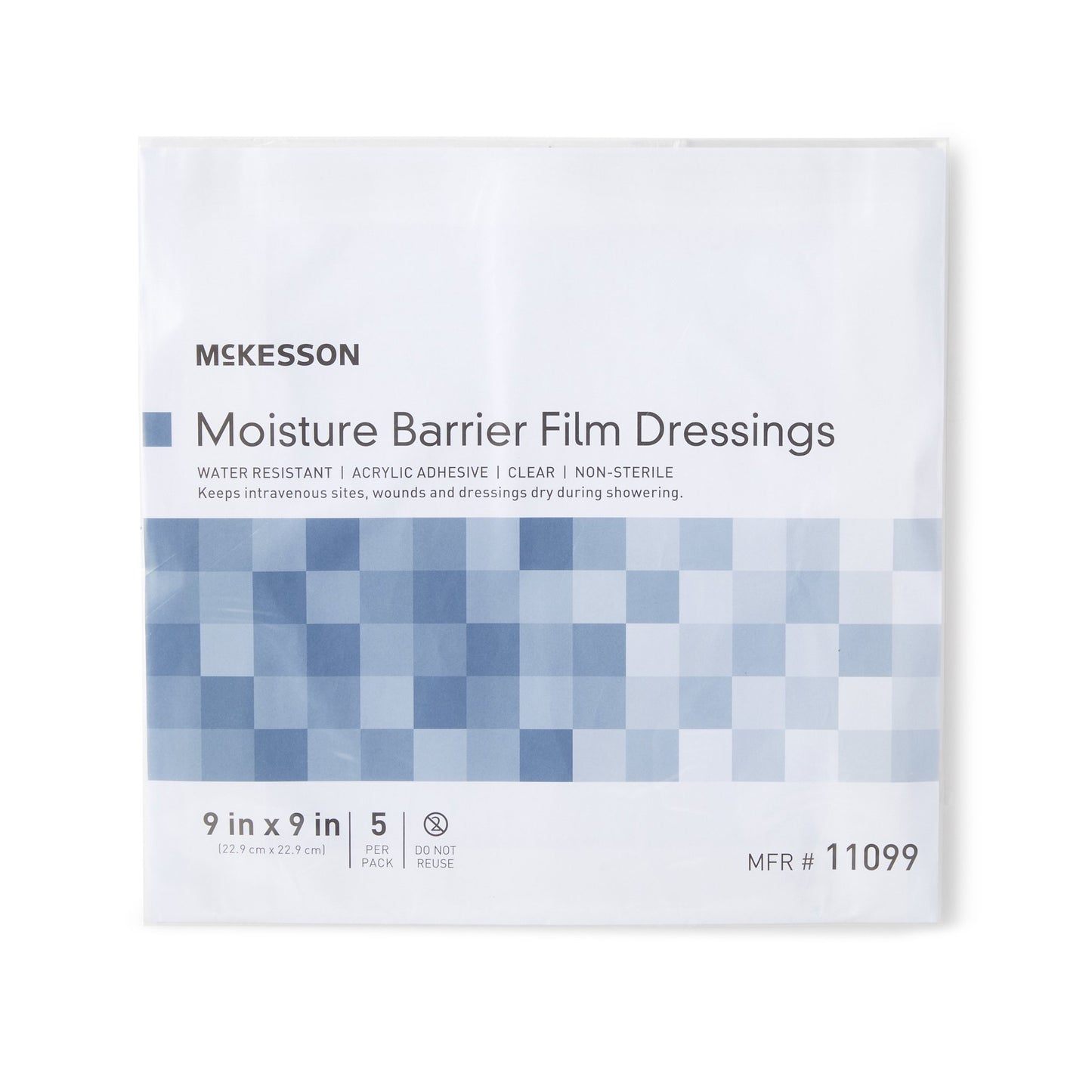 McKesson IV Site Barrier Protector 9 X 9 Inch NonSterile (1162467_PK)